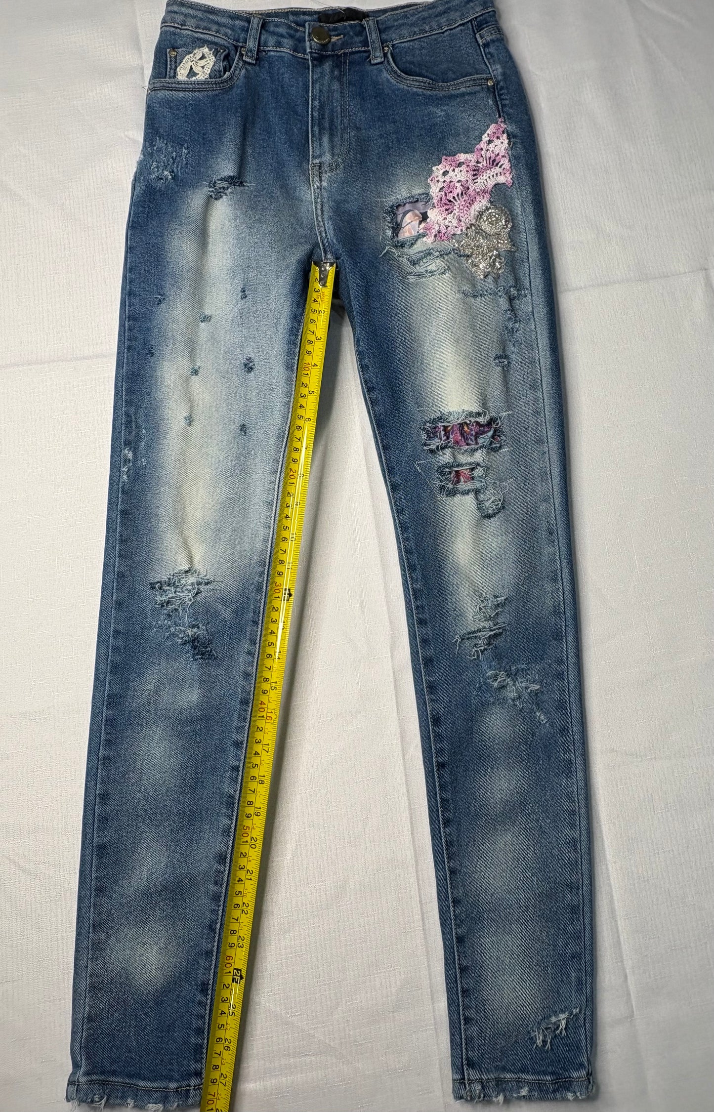 Embroidered Denim 'Ava & Ever' Jeans