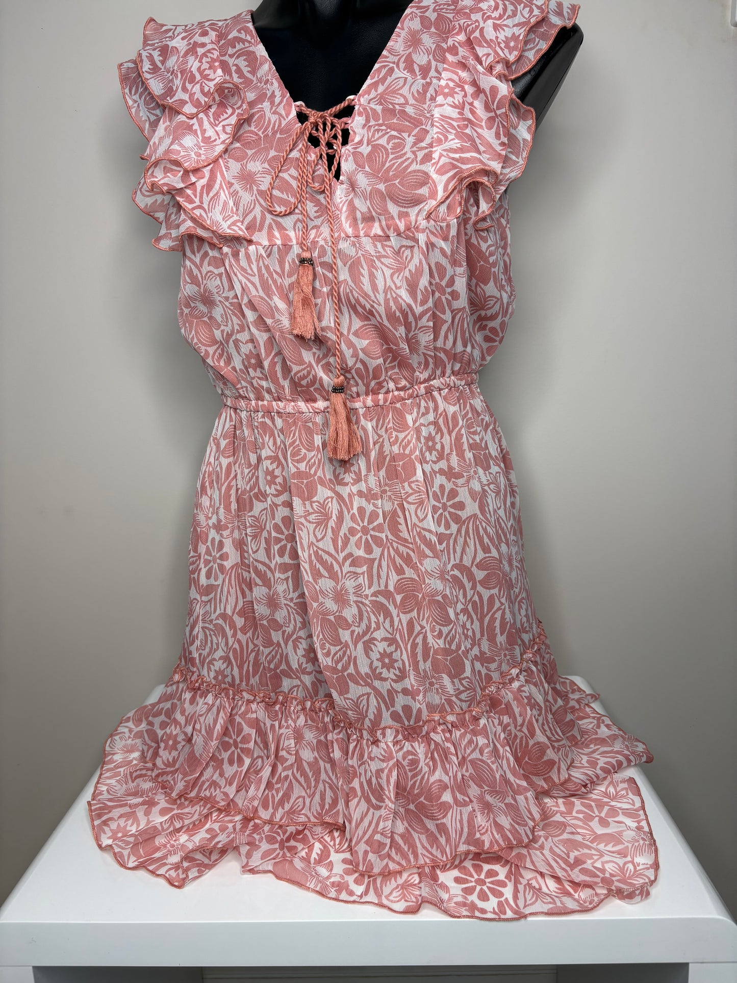 *NEW 'Dotti' Peach Skater Dress