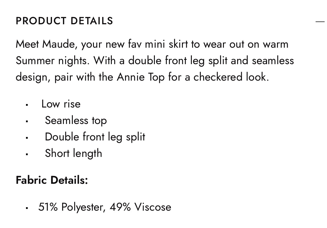 NEW 'Maude' Blue Checkered Mini Skirt