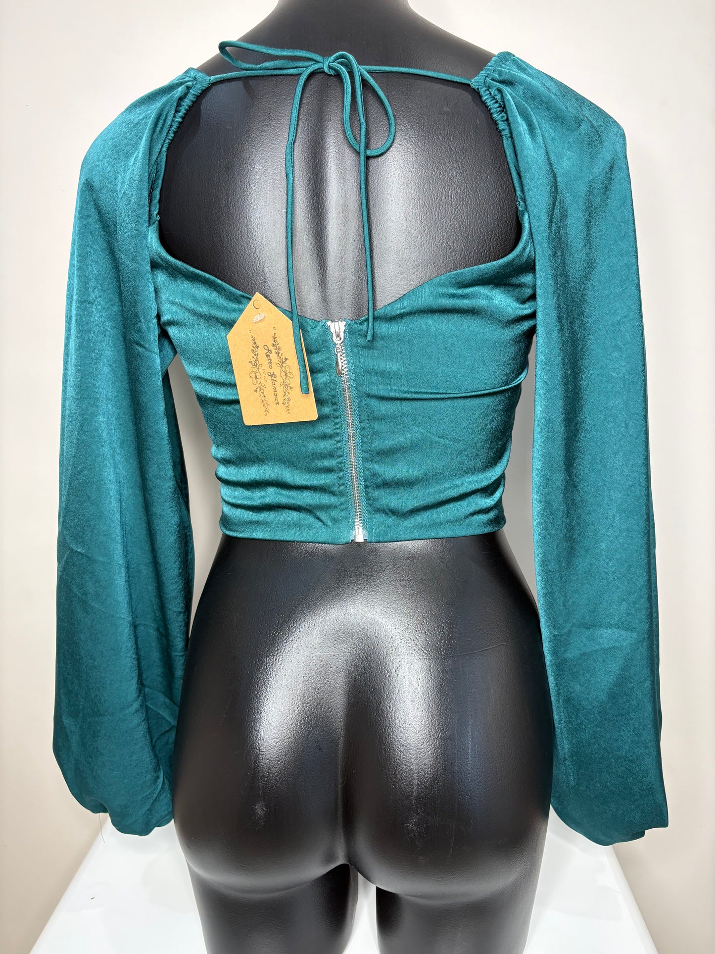 'Ally Fashion' Silk Green Blouse