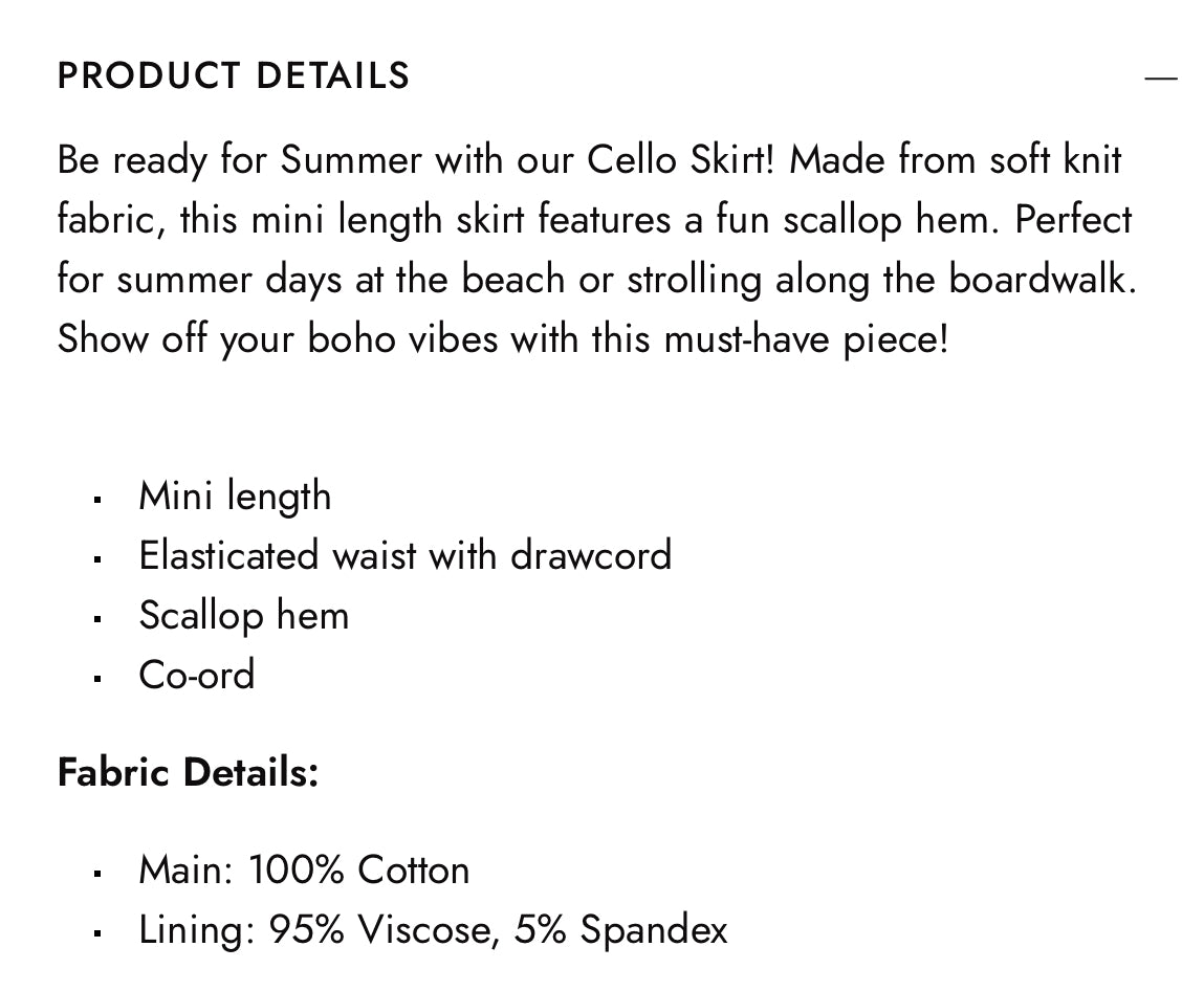 NEW 'Ghanda' 'Cello' Crochet Knit Skirt