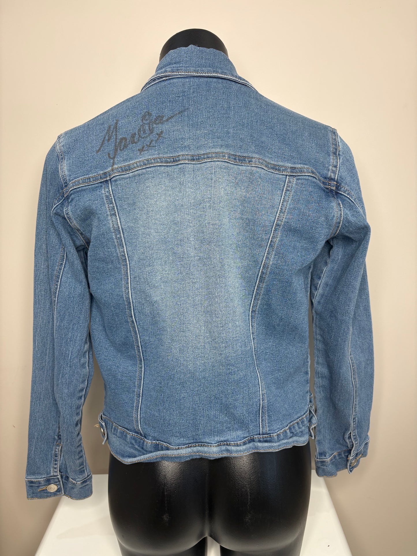 'Rockmans' Upcycled Autographed “Marcia Hines” Denim Jacket