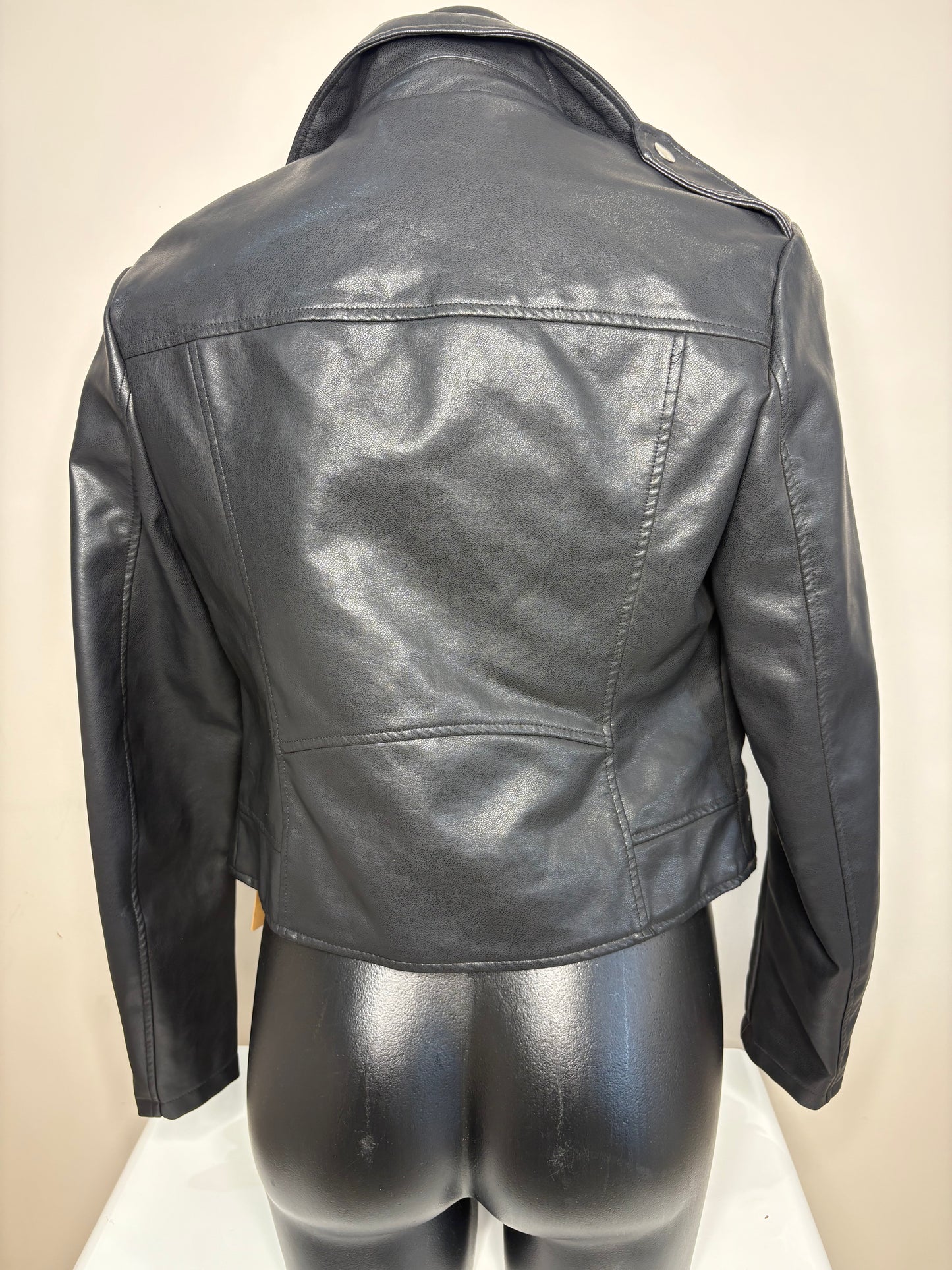'Cotton On' Black Leather Jacket