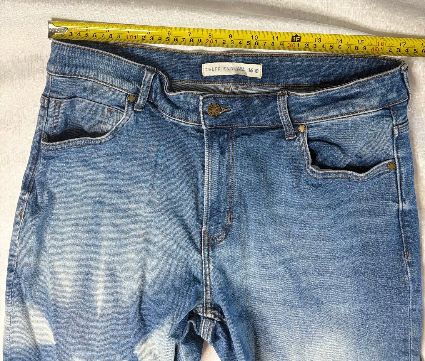 'Target' Upcycled Boyfriend Denim Jeans