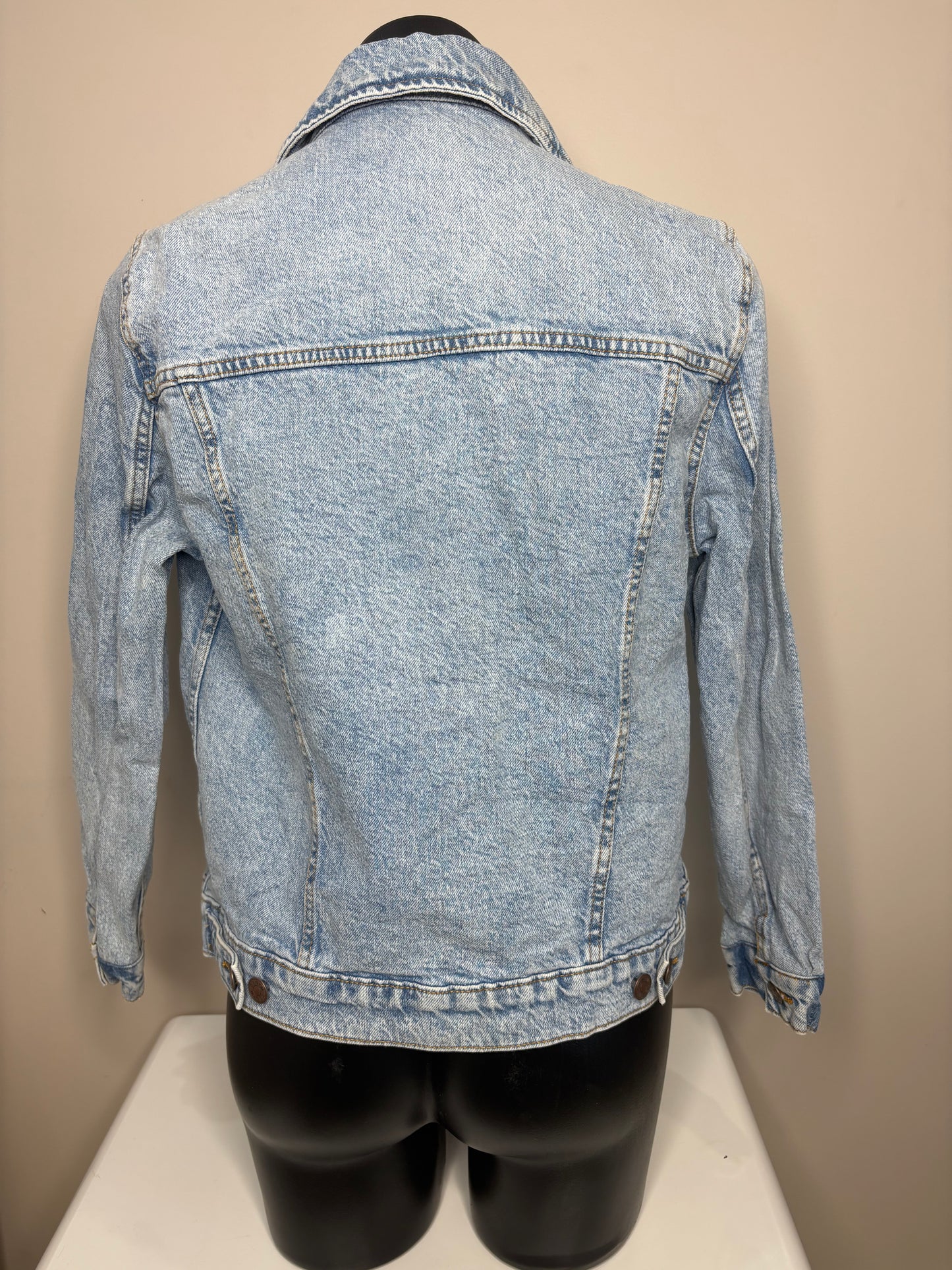 'Target' Light Acid Wash Denim Jacket