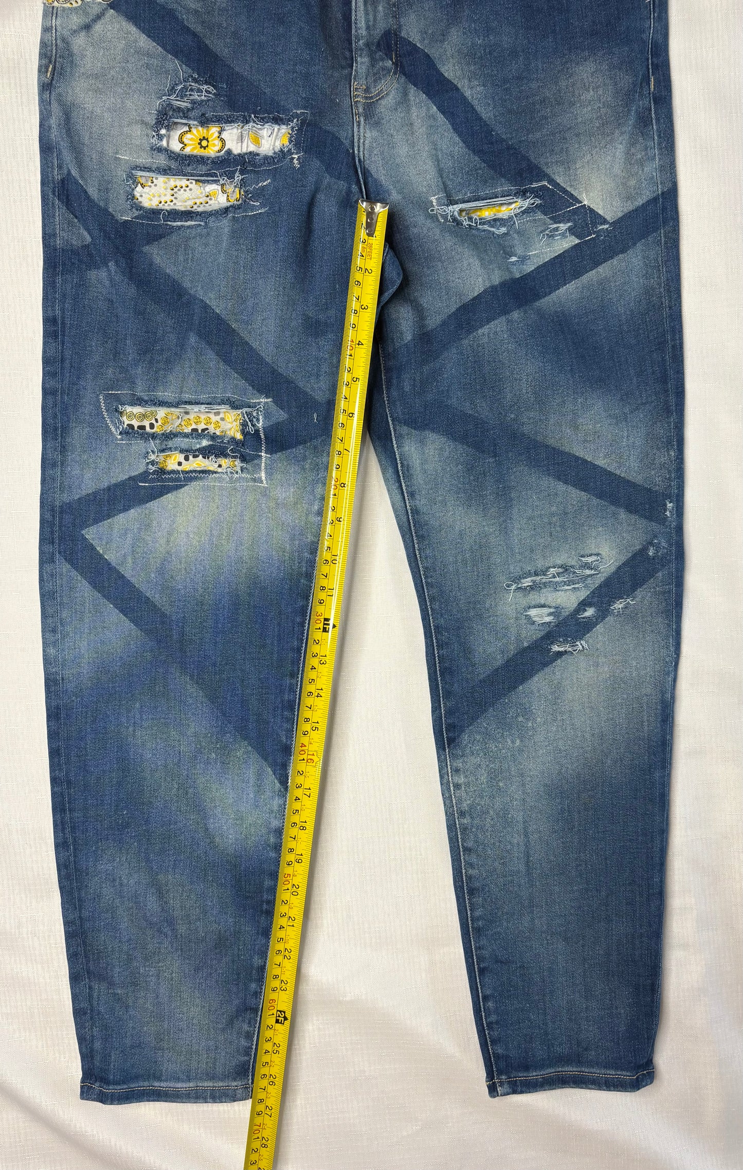 'Target' Upcycled Skinny Jeans