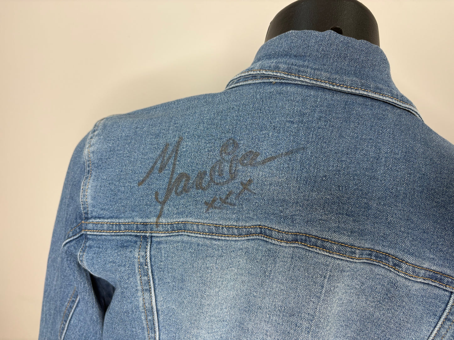 'Rockmans' Upcycled Autographed “Marcia Hines” Denim Jacket