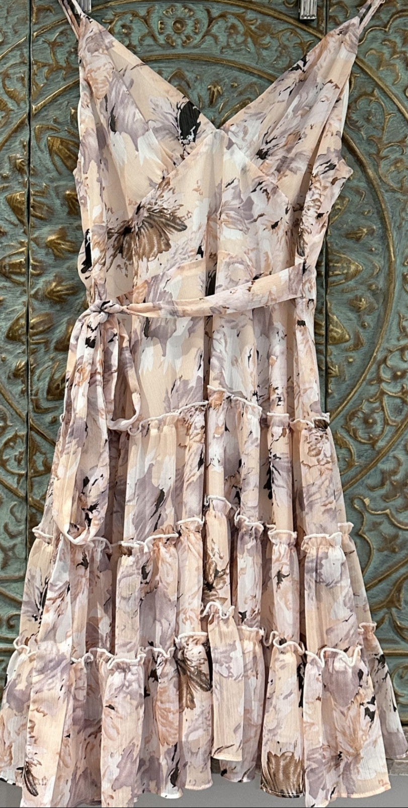 'Ally Fashion' Floral Ruffle Dress