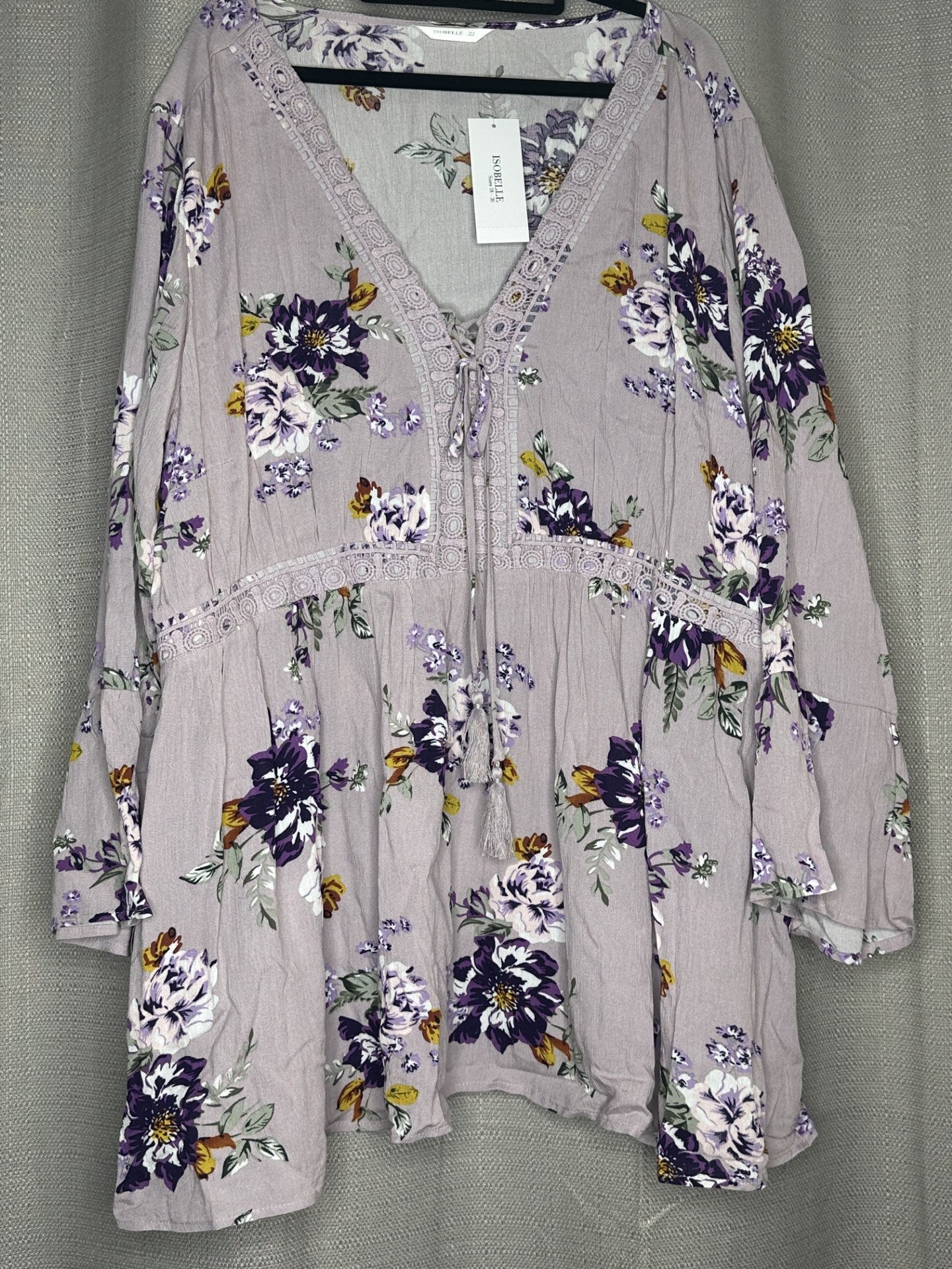 *NEW 'Isobelle' Lilac Floral Blouse