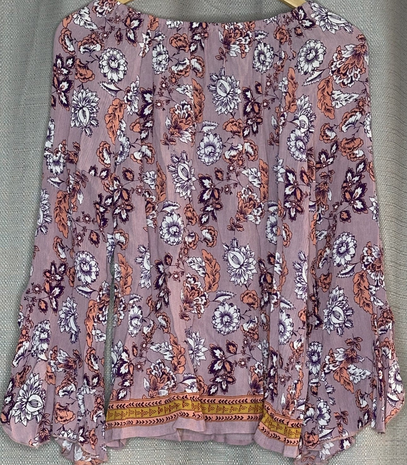 'Samsaara' Purple Floral Blouse