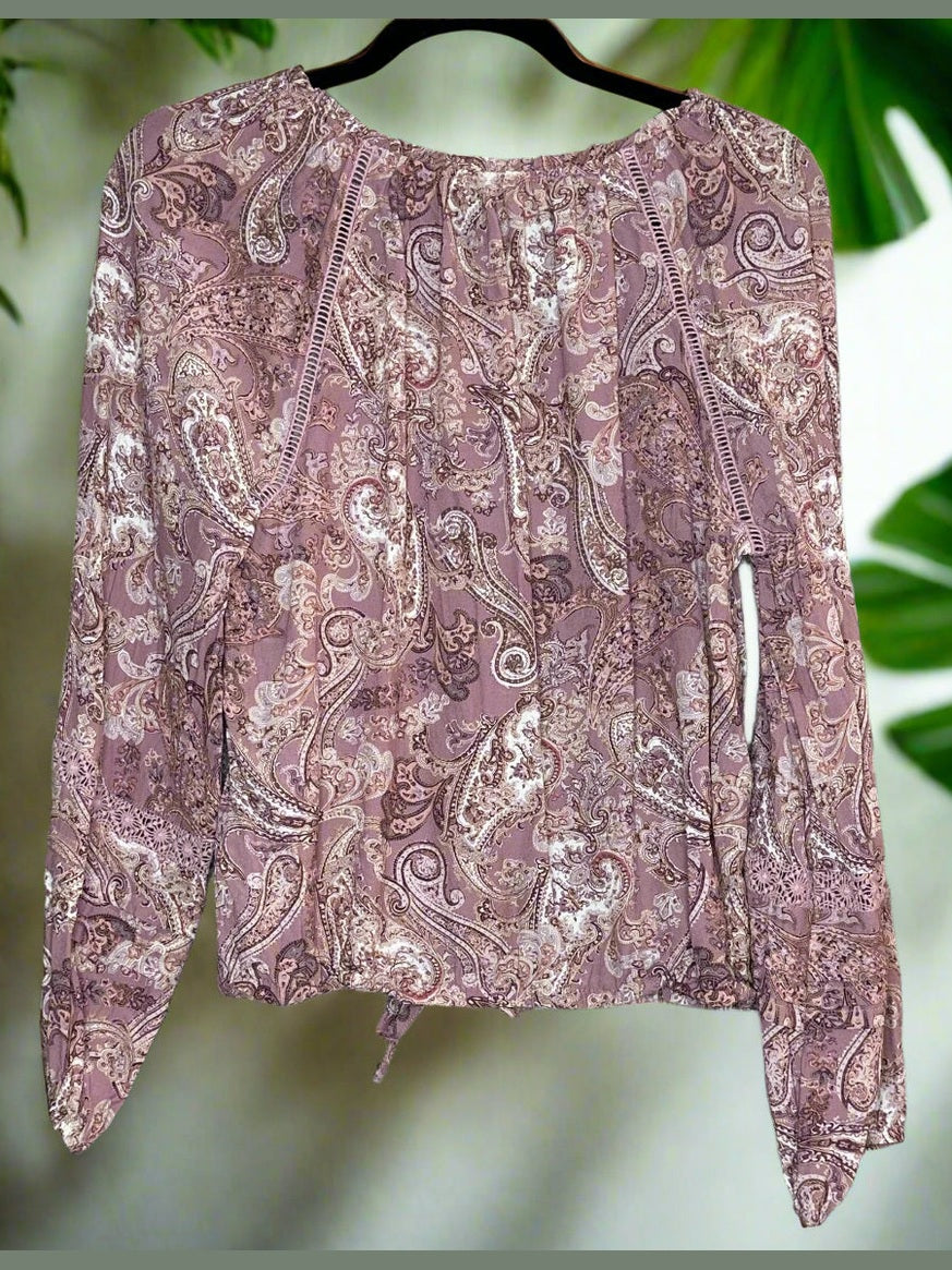 'Just Jeans' Pink Paisley Blouse