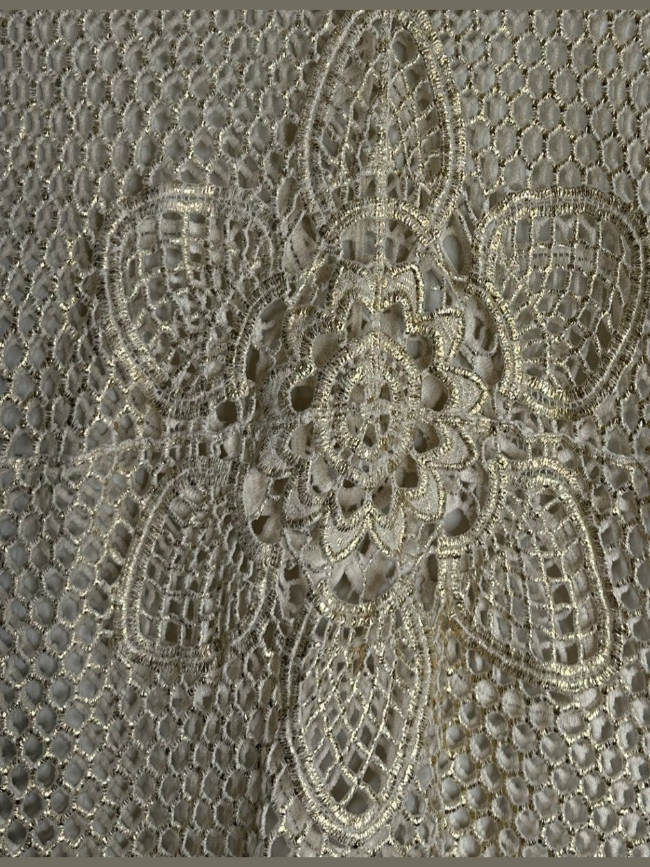 'Just Jeans' Gold Lace Blouse