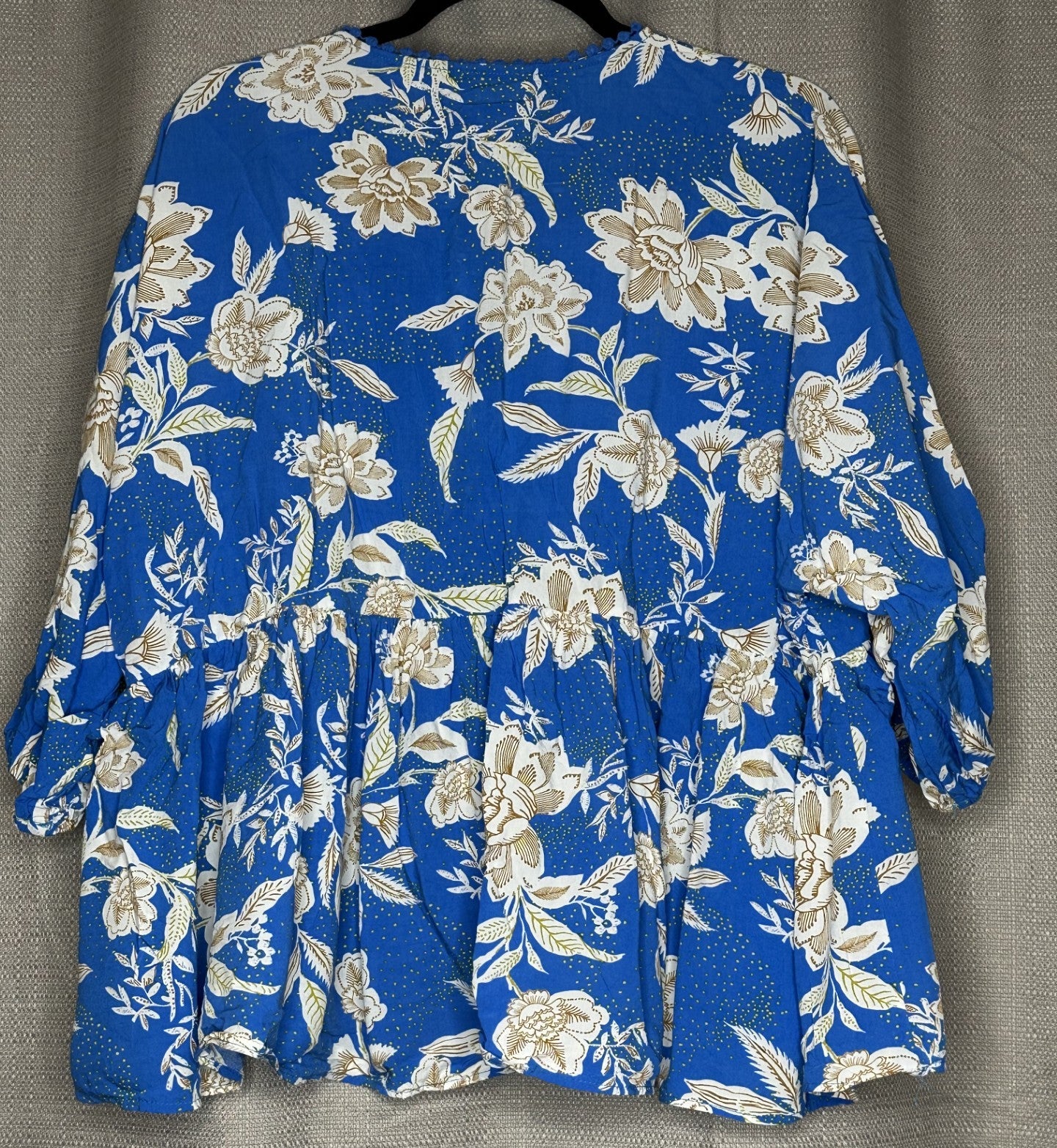 *NEW 'JAASE' Electric Blue Floral Blouse