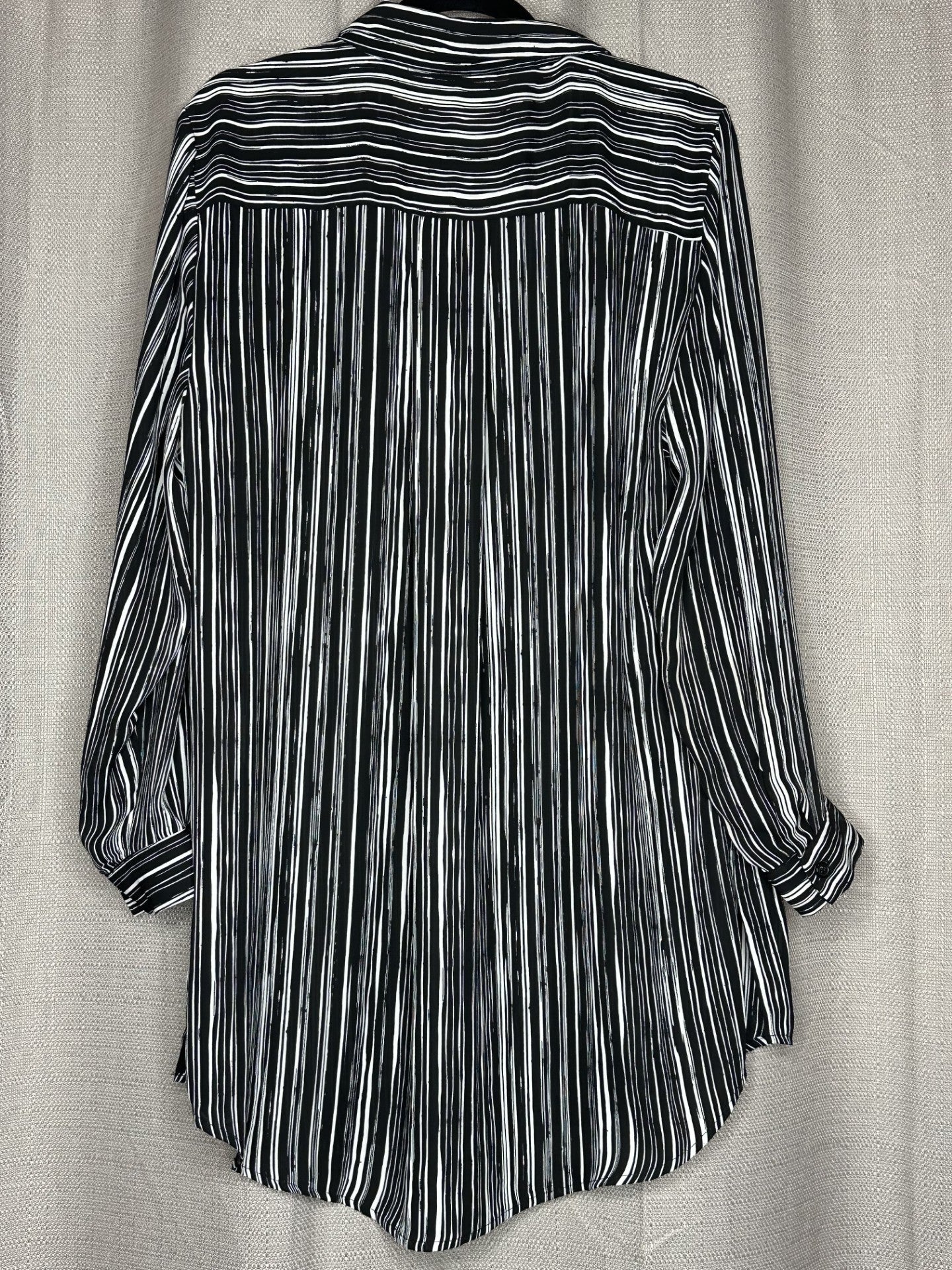 'Suzanne Grae' Striped Black & White Blouse