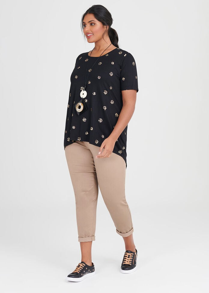 *NEW 'Virtuelle' Taking Shape Bamboo Spot Foil Blouse