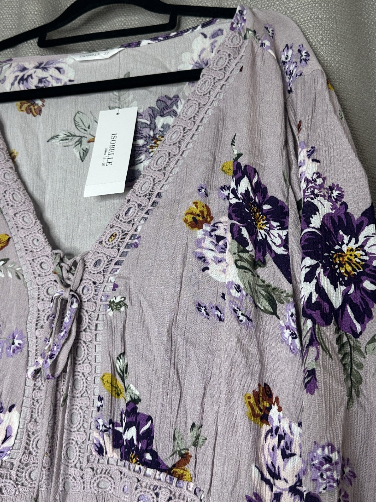 *NEW 'Isobelle' Lilac Floral Blouse