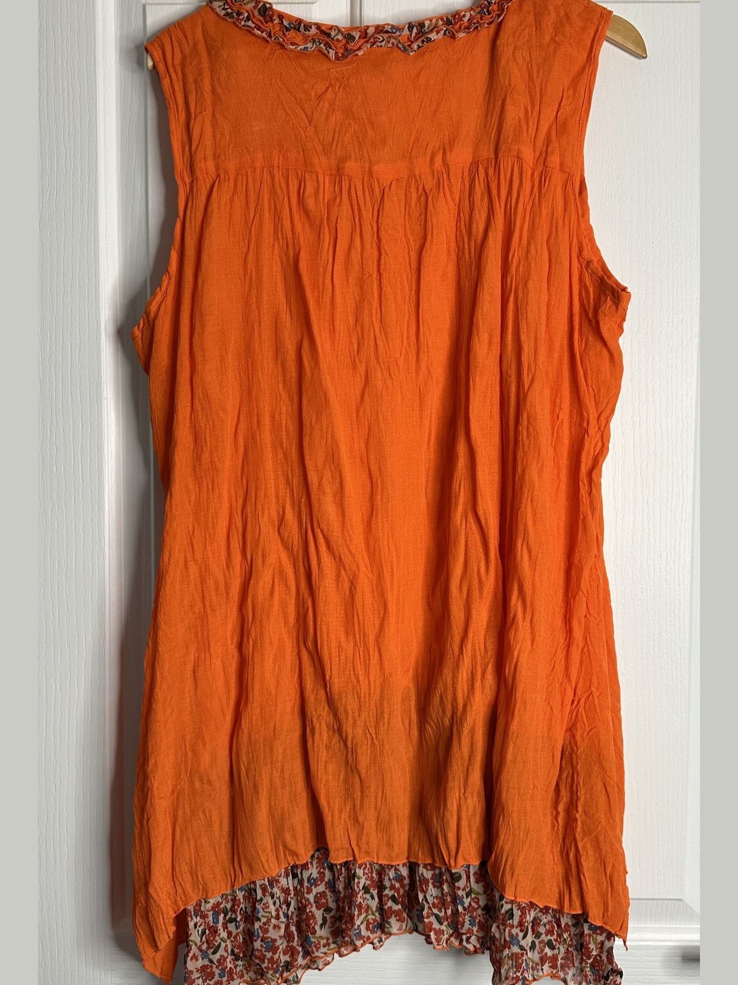 'Be Me' Orange Layered Blouse