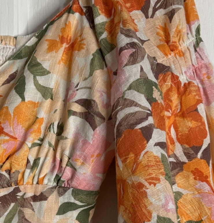 'Billabong' Tropical Off-Shoulder Blouse