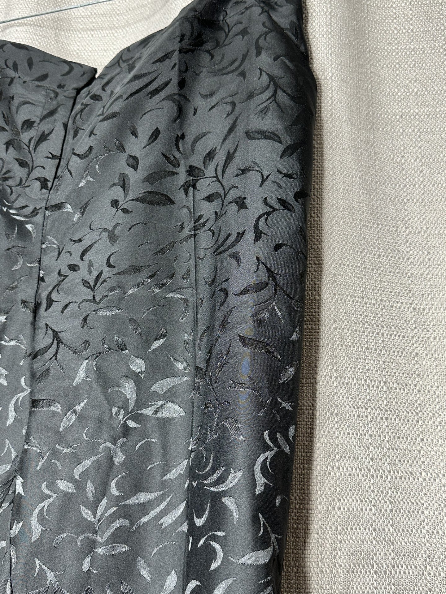*NEW 'Crossroads' Floral Embossed Black Pants