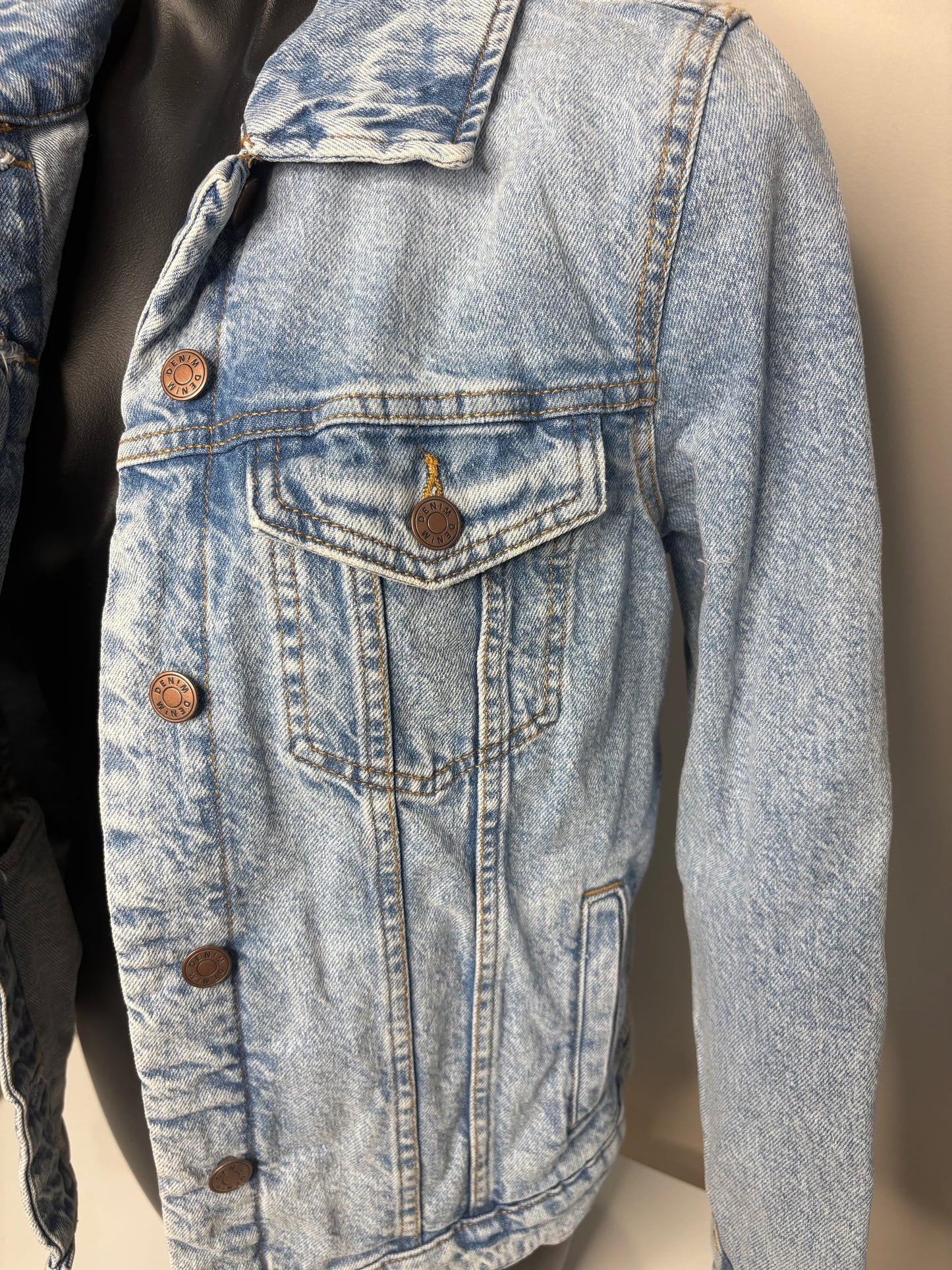 'Target' Light Acid Wash Denim Jacket