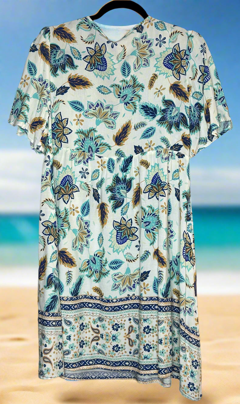 *NEW 'Mylk The Label' Blue Patterned Dress