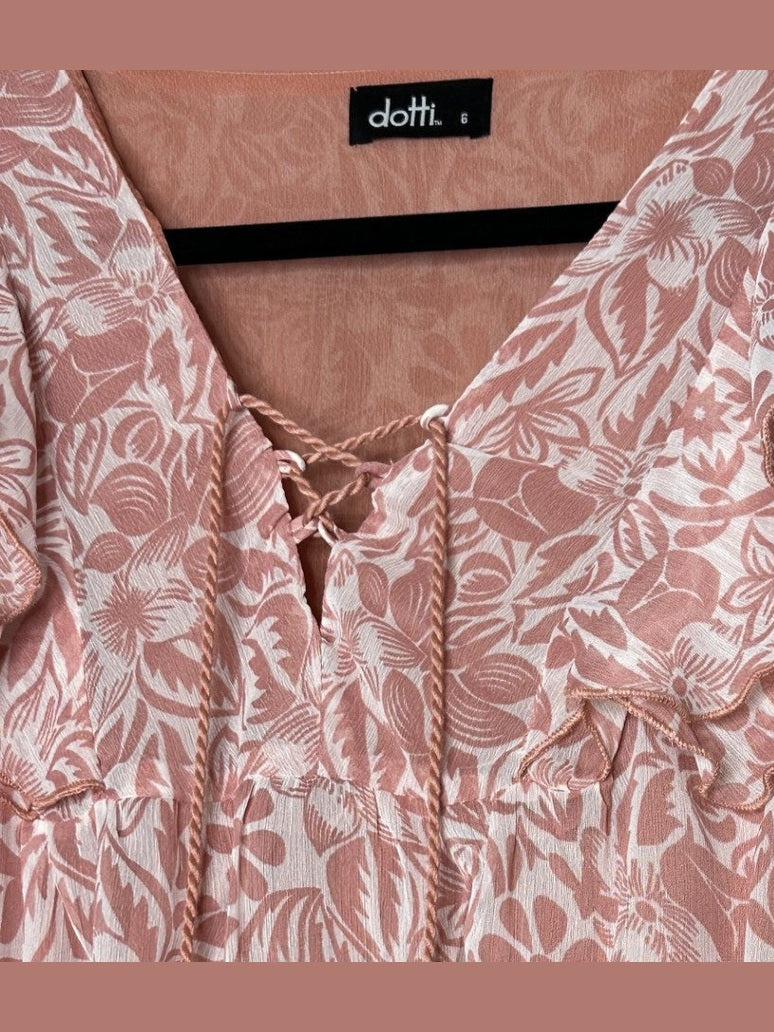 *NEW 'Dotti' Peach Skater Dress