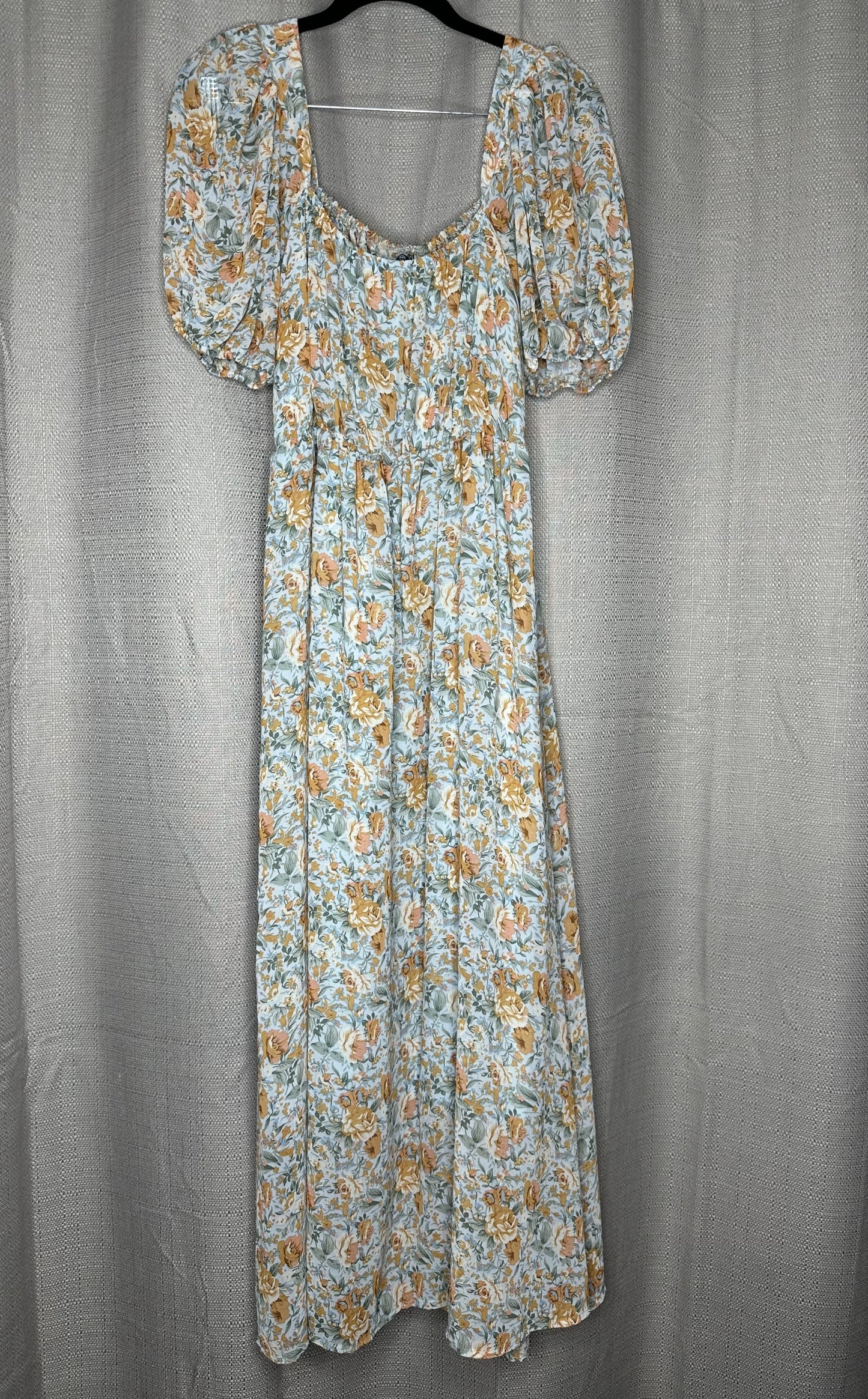 'Pink Diamond' Floral Off-Shoulder Maxi Dress