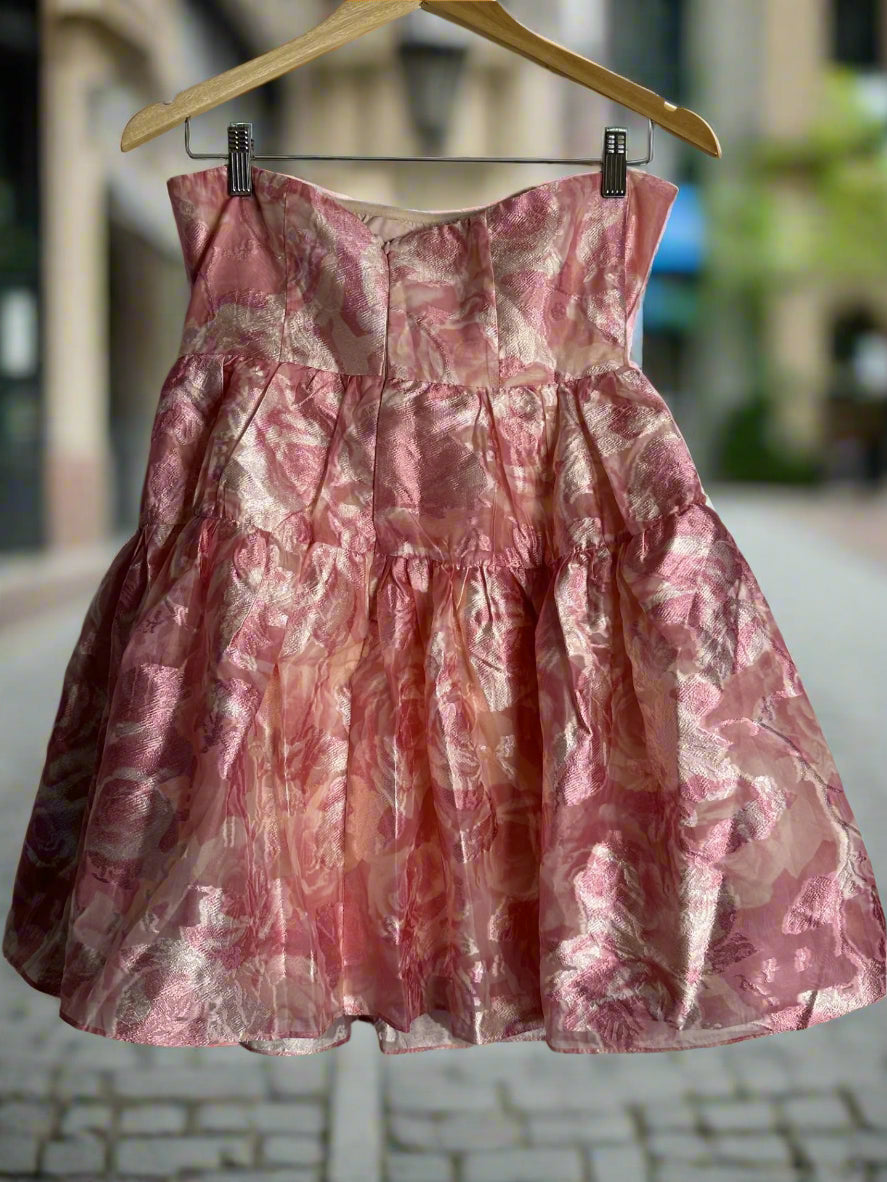 'Petal & Pup' Pink Strapless Bubble Dress