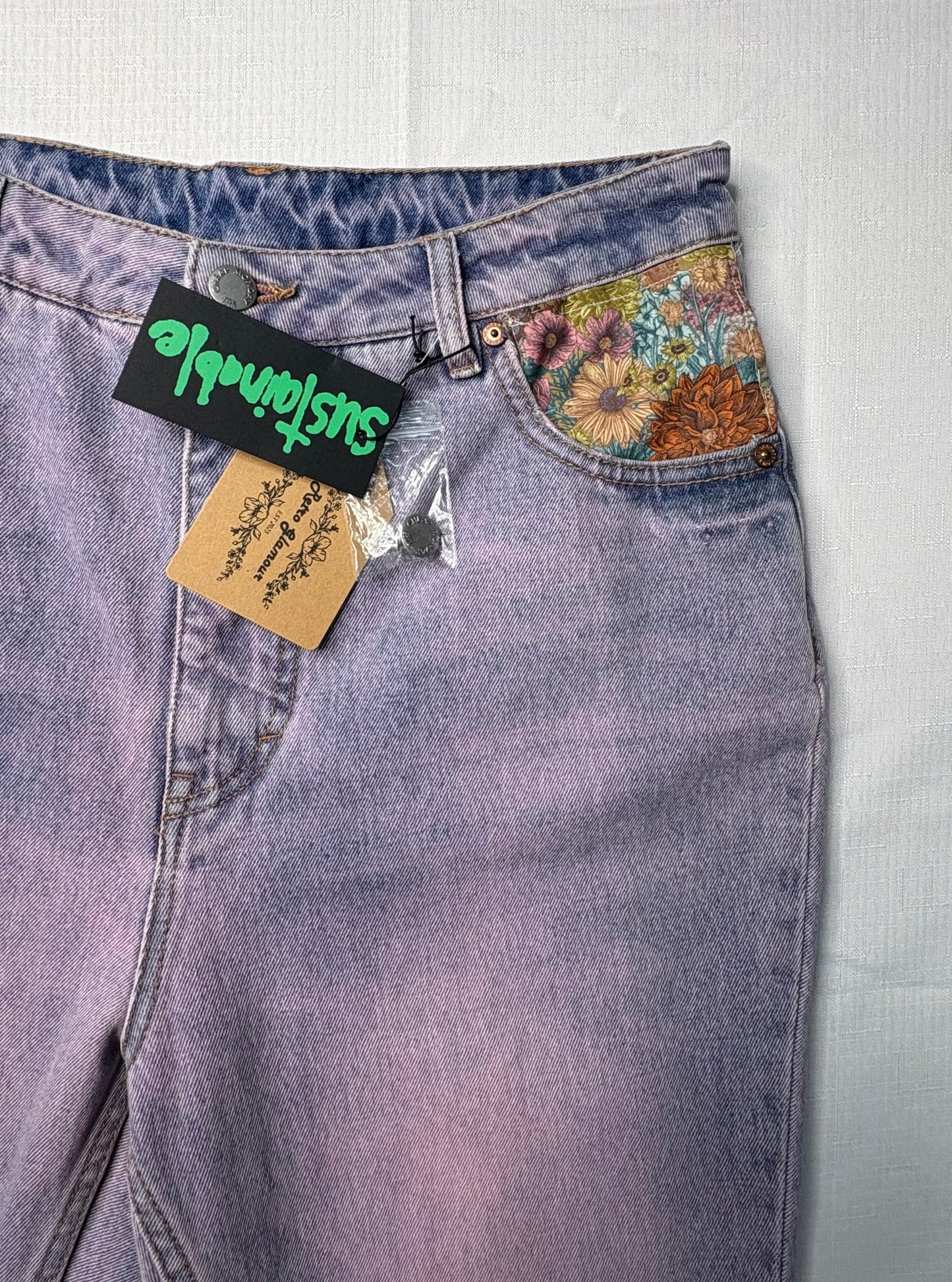 *NEW 'Cheap Monday' Donna Pink Wash Denim Jean