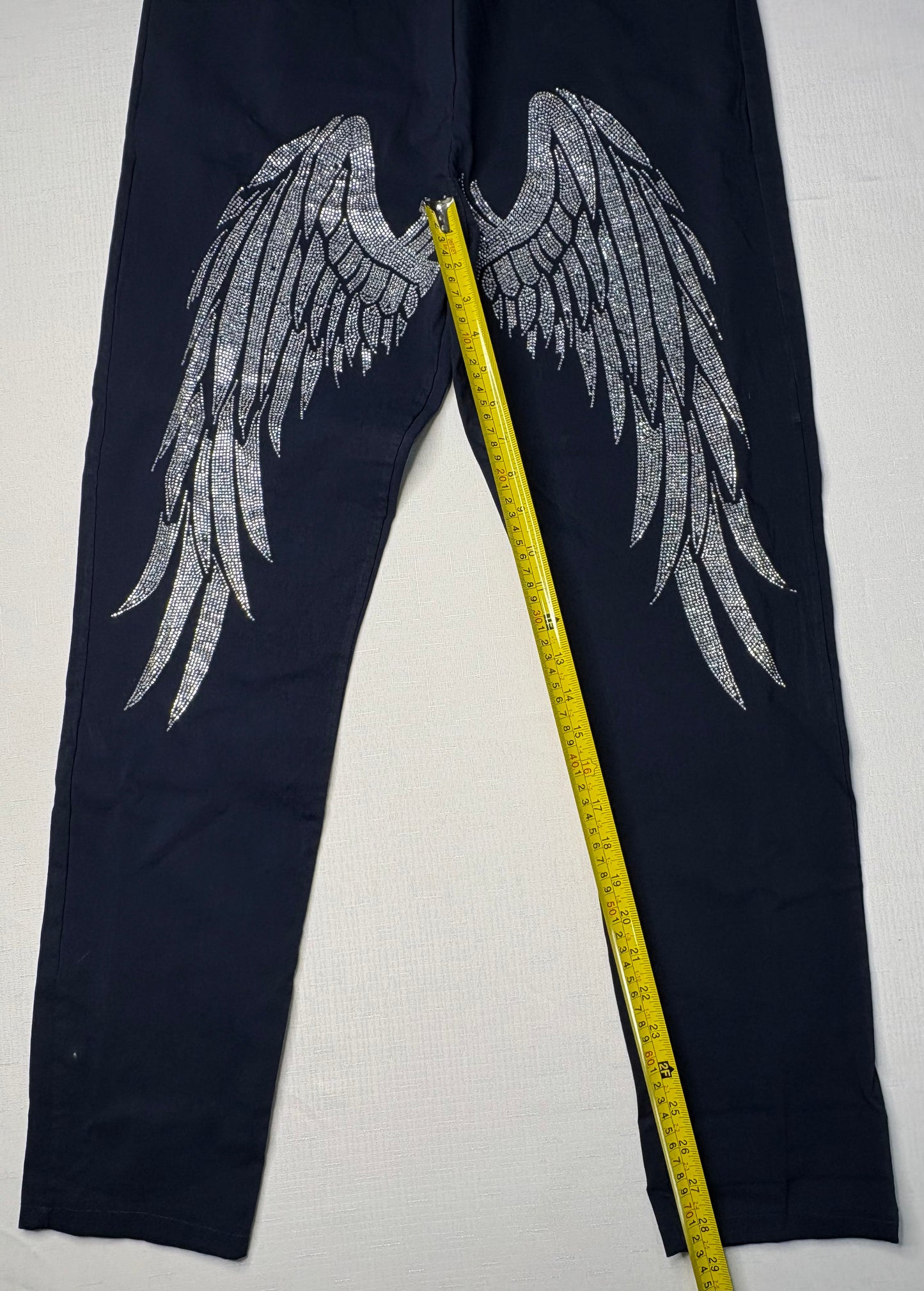 *NEW 'Bottega Moda' Angel Wings Navy Pants