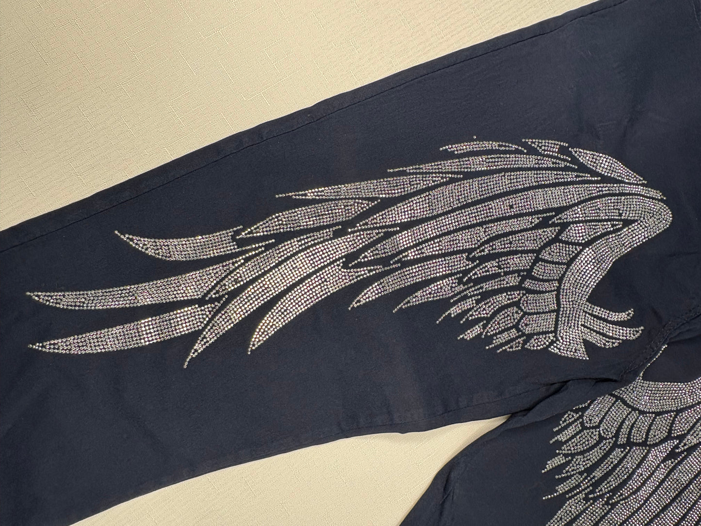 *NEW 'Bottega Moda' Angel Wings Navy Pants