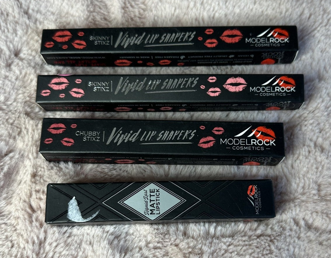 Four Model Rock lip products