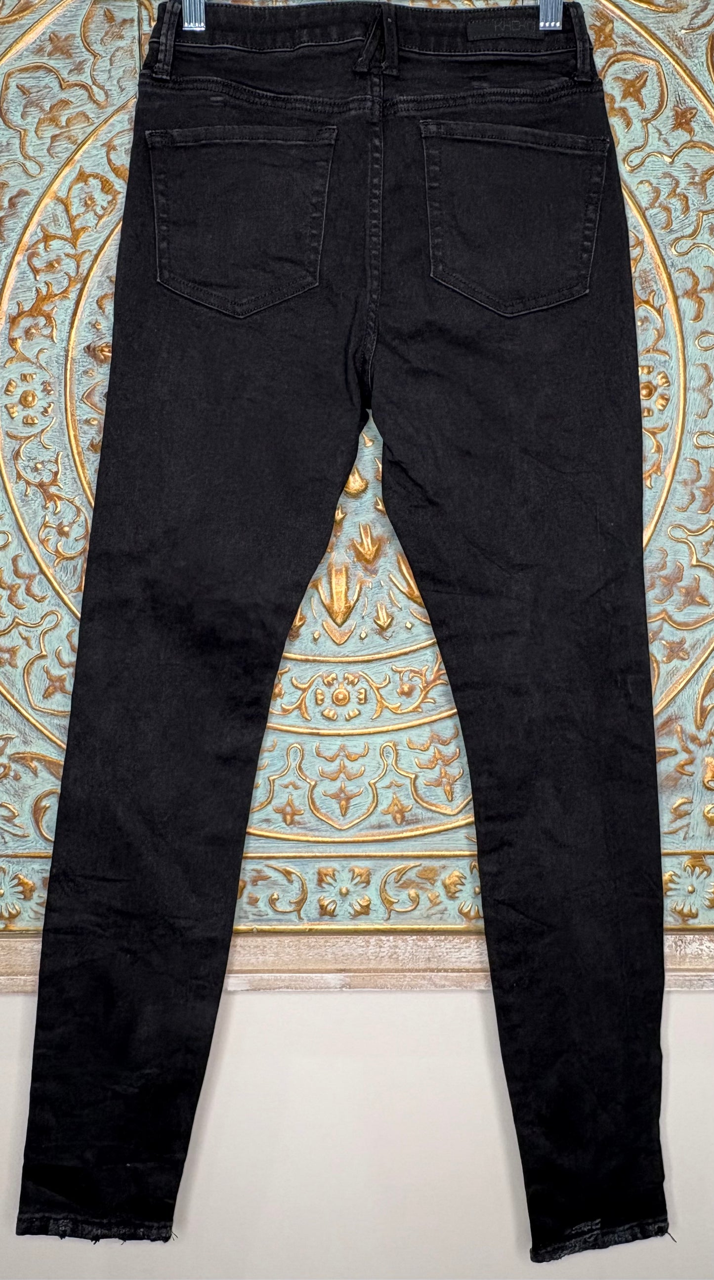 'KHOKO' Distressed Black Denim Jeans