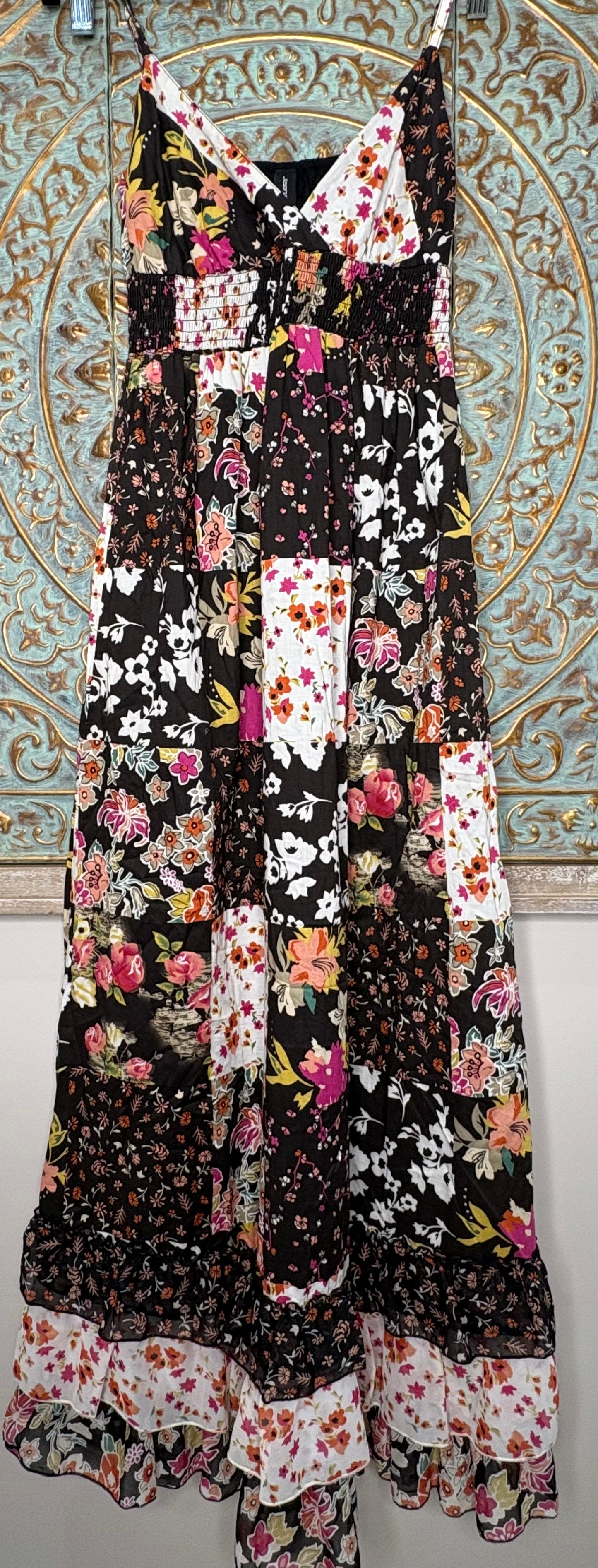 'Jeanswest' Floral Patchwork Maxi Dress