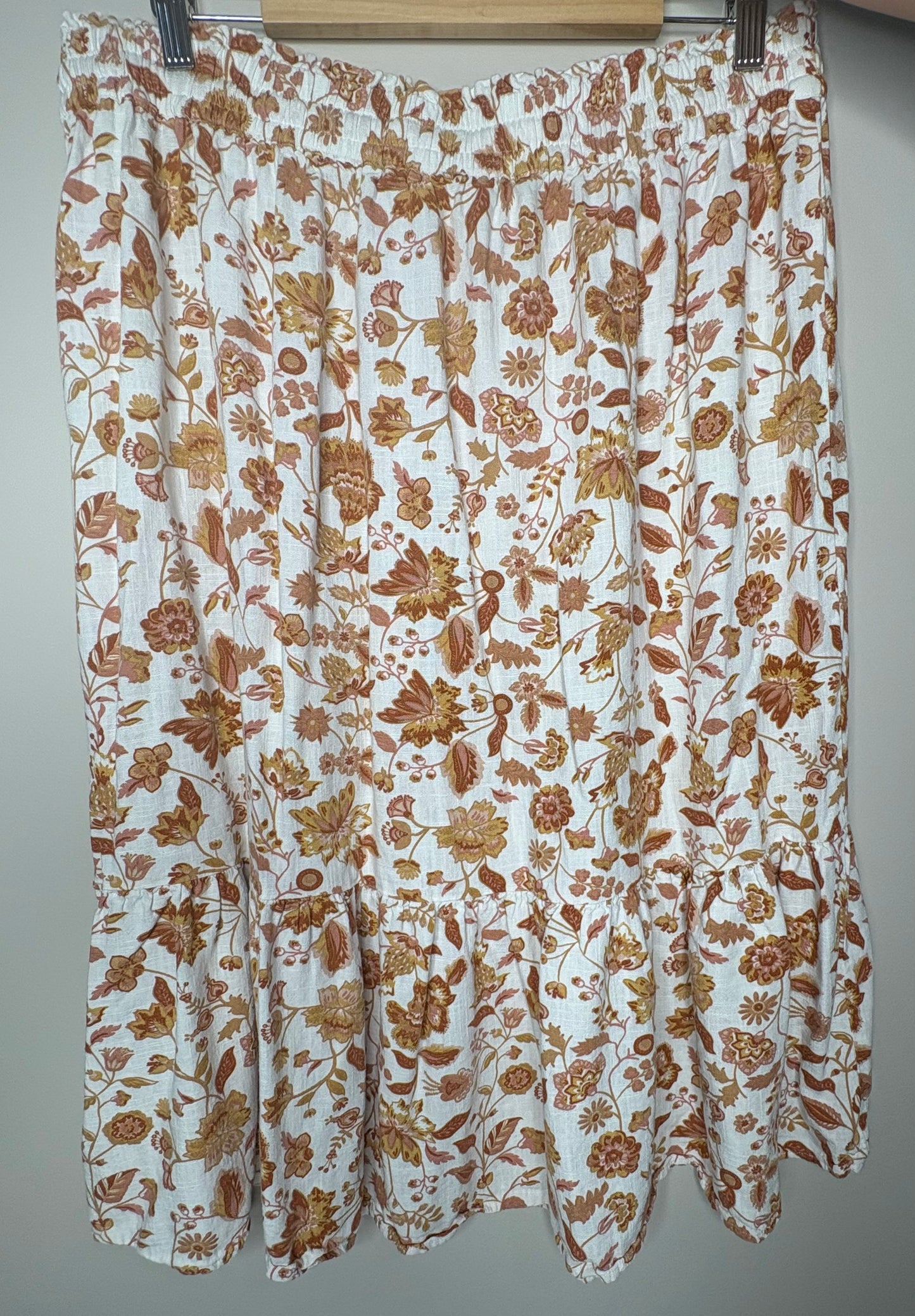 Autumn Linen Maxi Skirt