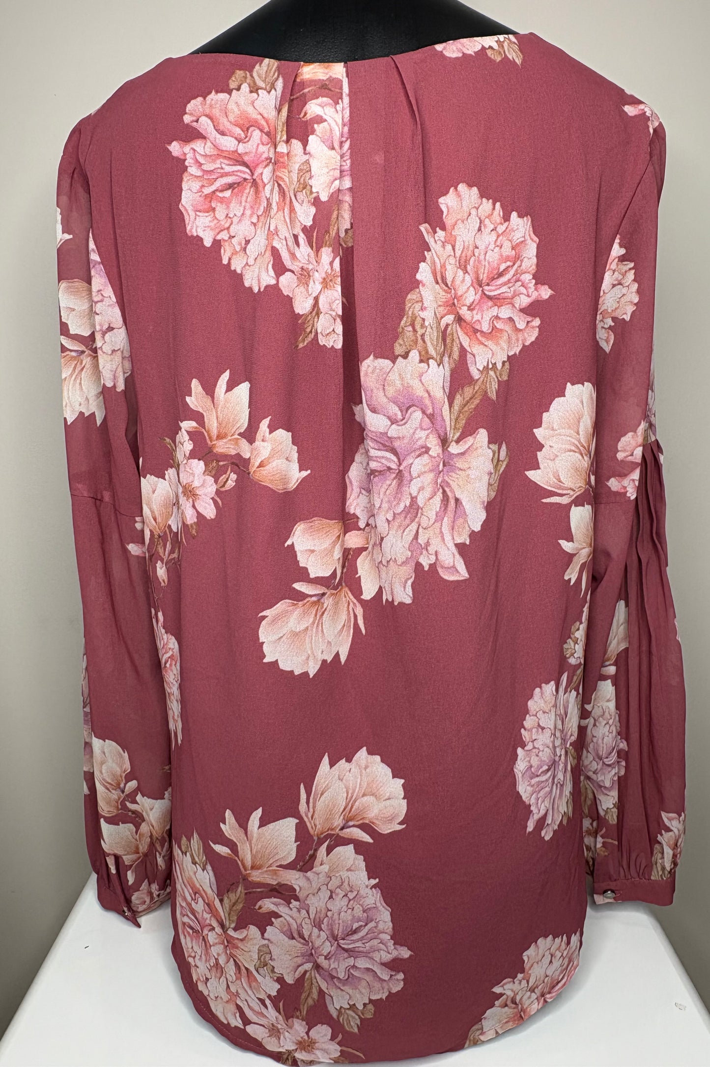 'Jacqui E' Pink Floral Top