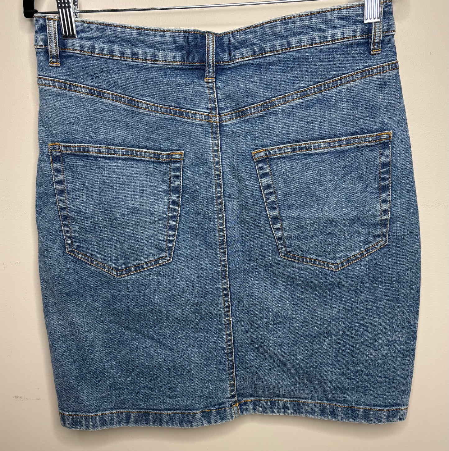 'Dotti' Acid Wash Denim Mini Skirt