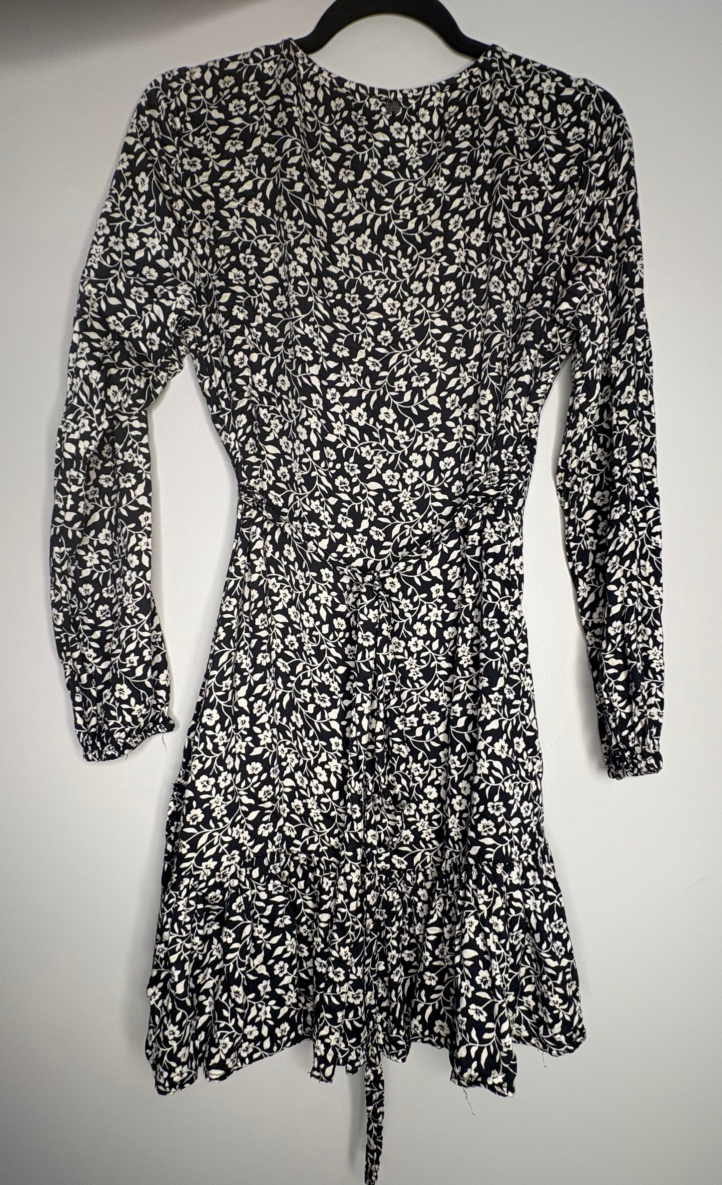 'Billabong' Floral Wrap Skater Dress