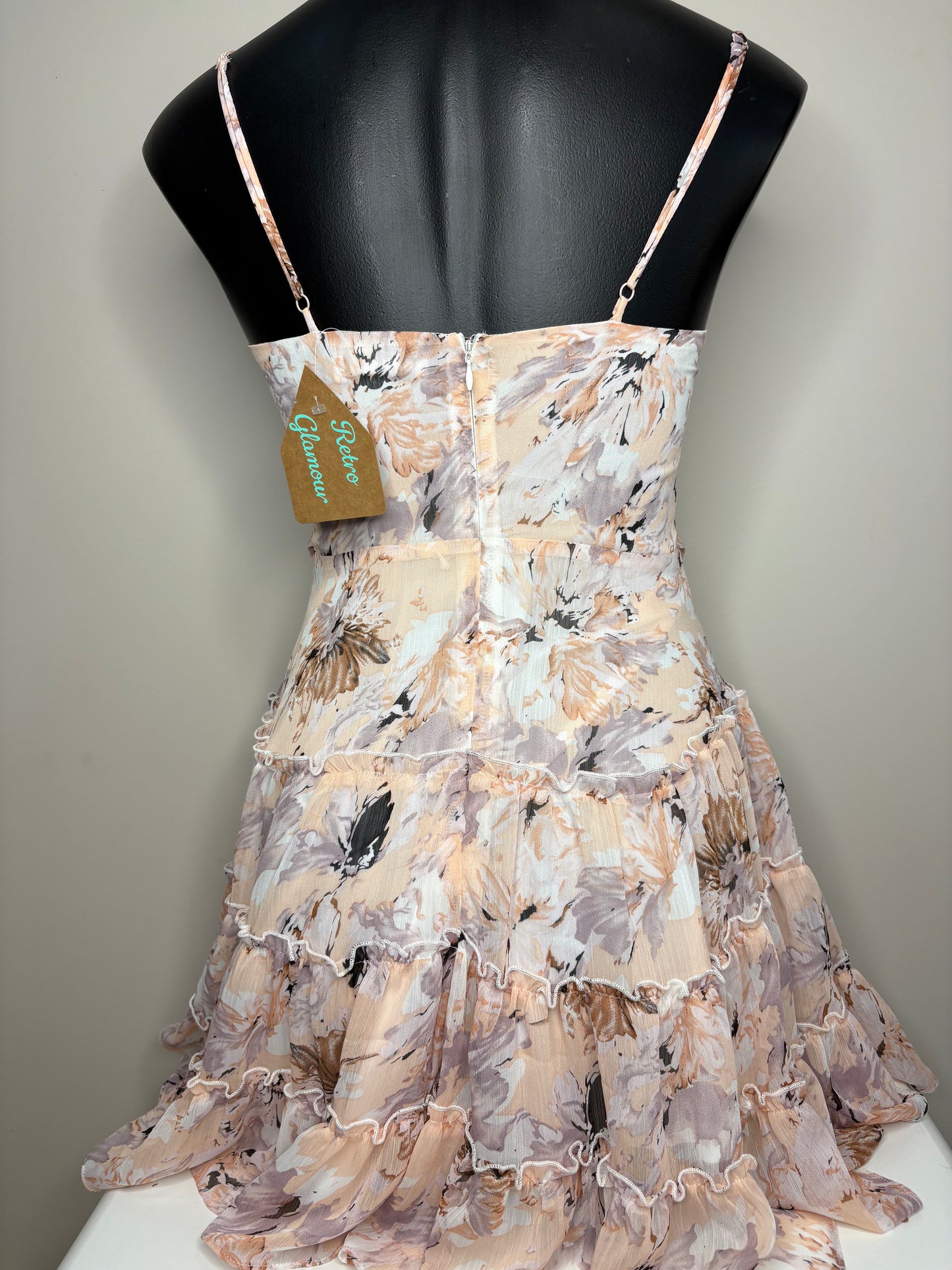 'Ally Fashion' Floral Ruffle Dress