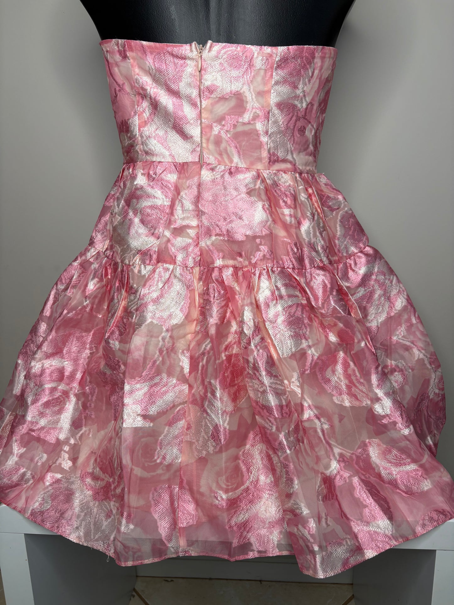 'Petal & Pup' Pink Strapless Bubble Dress