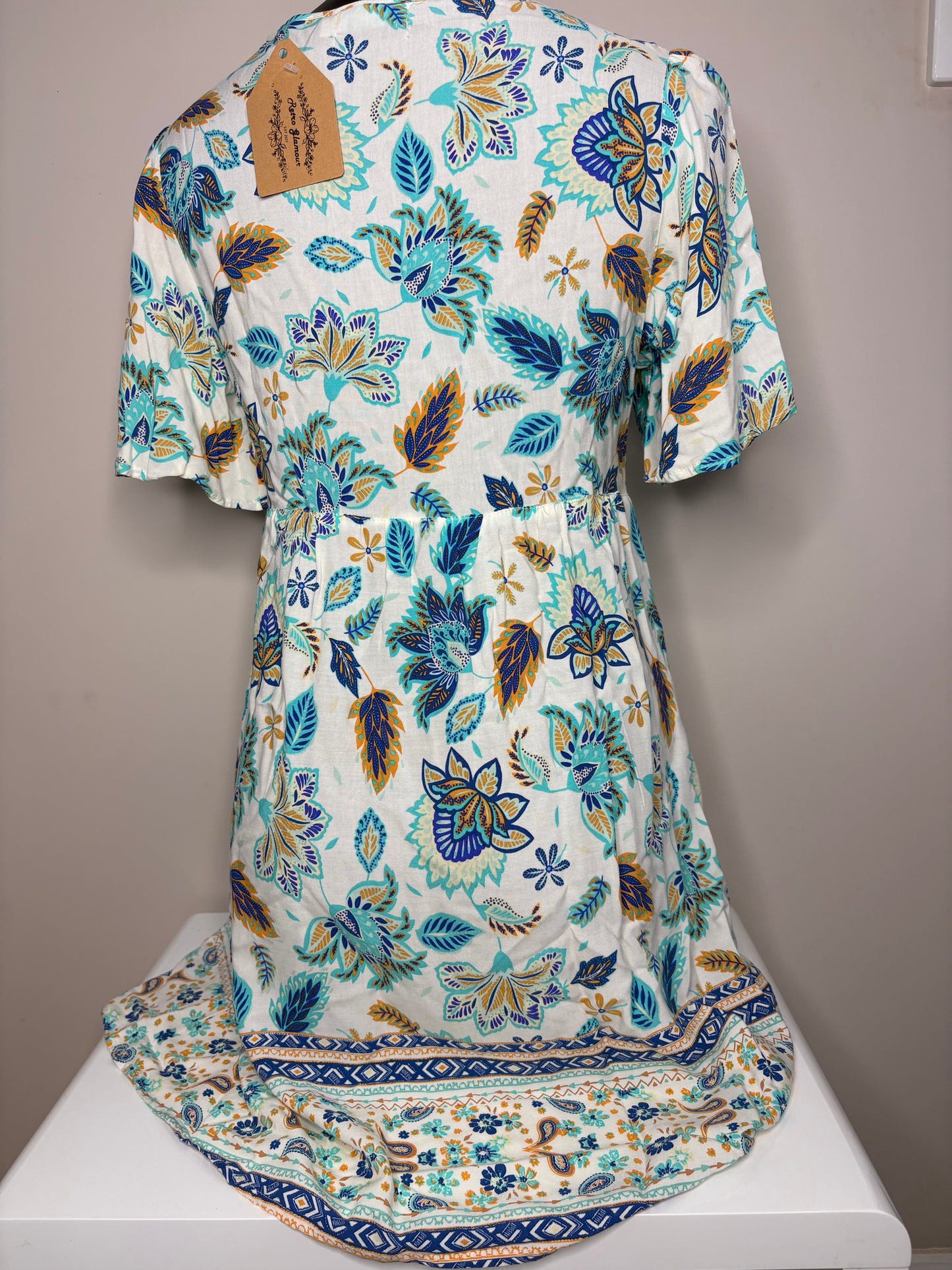 *NEW 'Mylk The Label' Blue Patterned Dress
