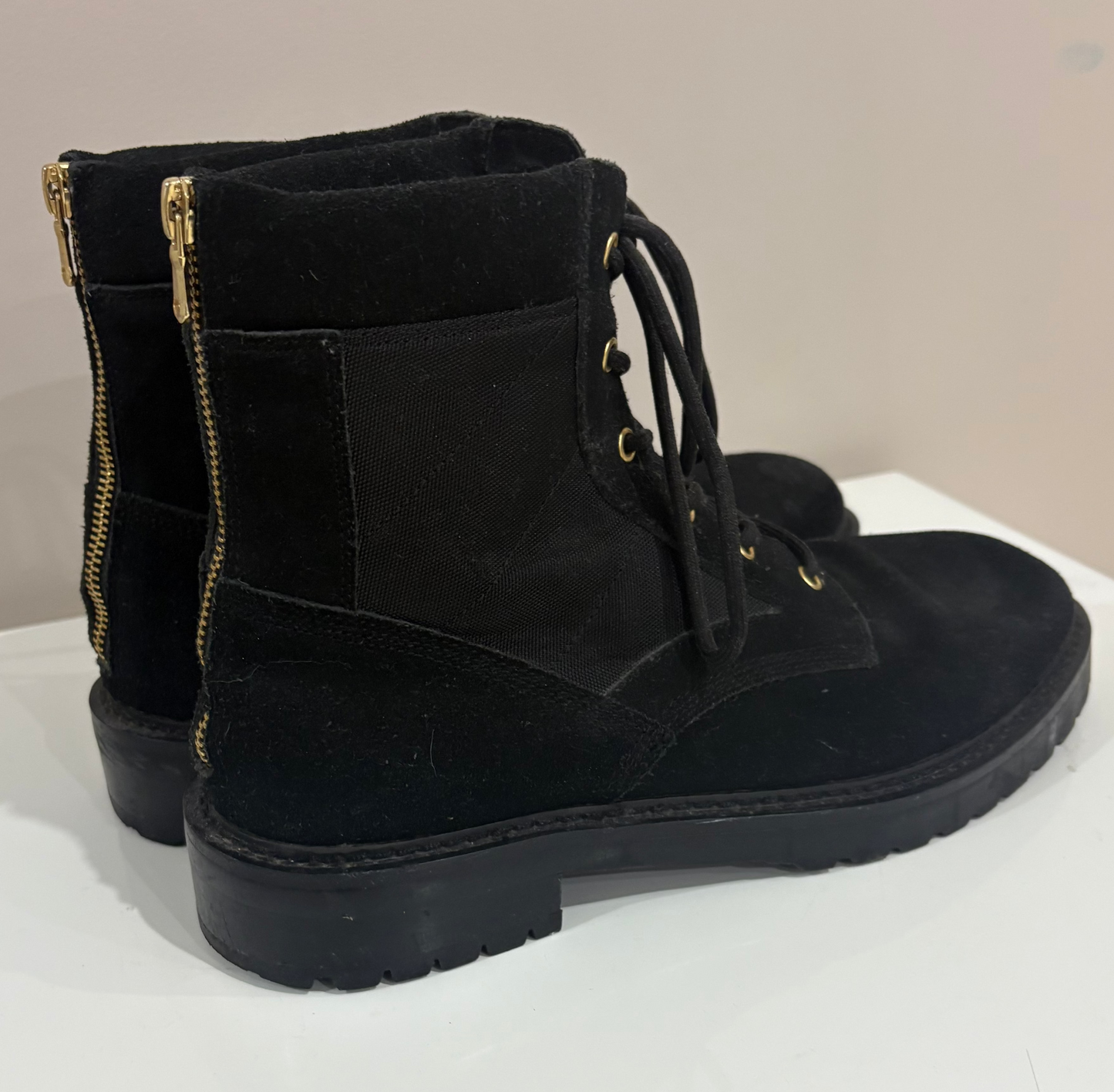 'St Morta' Black Suede Boots