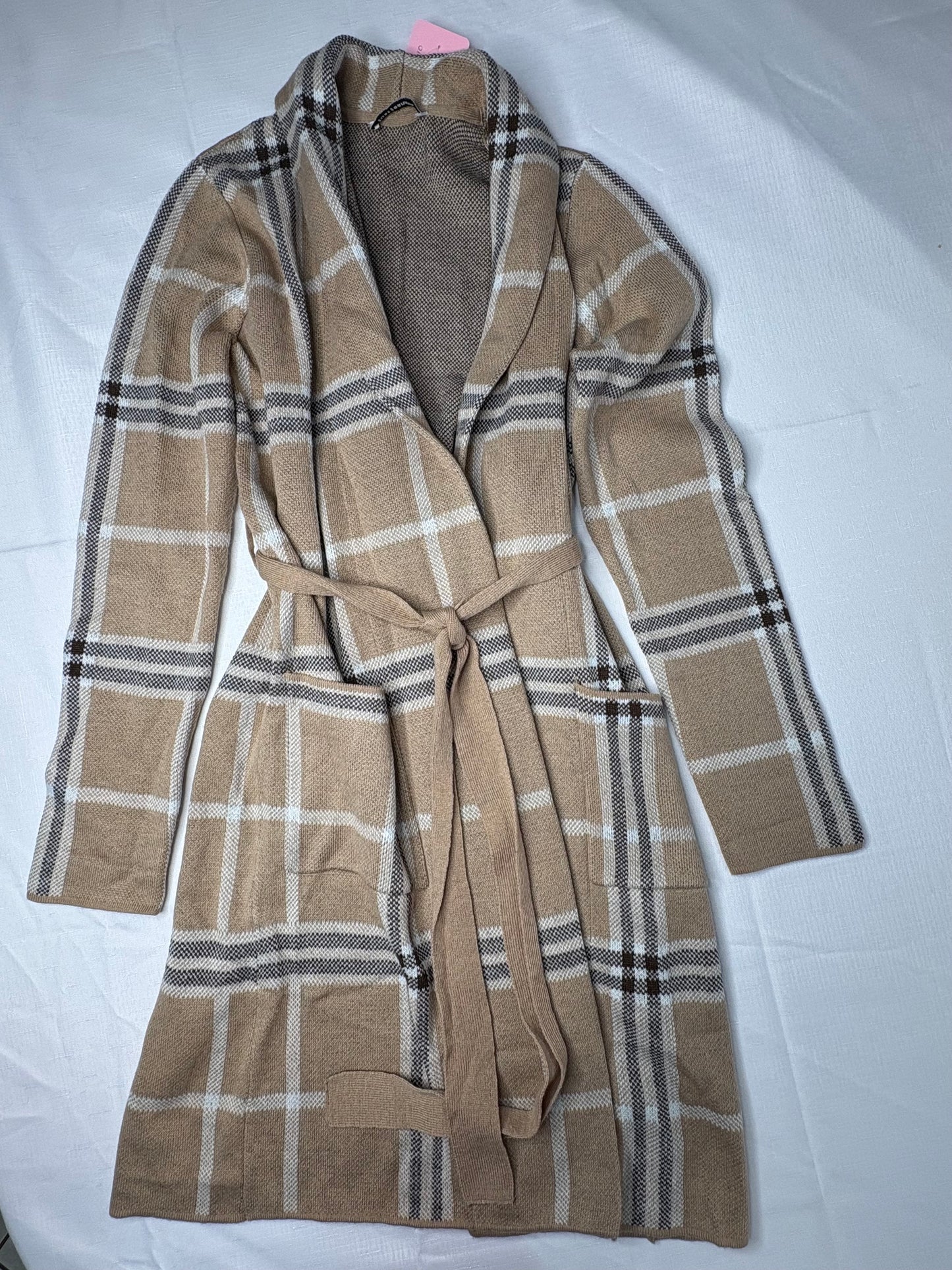 'Just Jeans' Checkered Longline Coat
