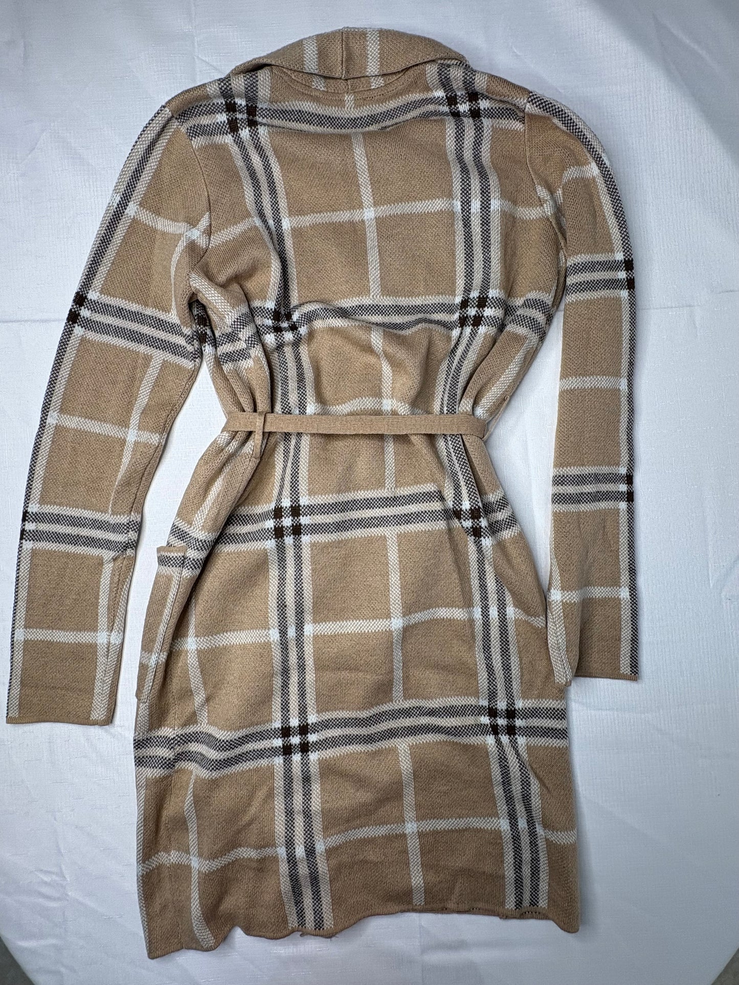 'Just Jeans' Checkered Longline Coat