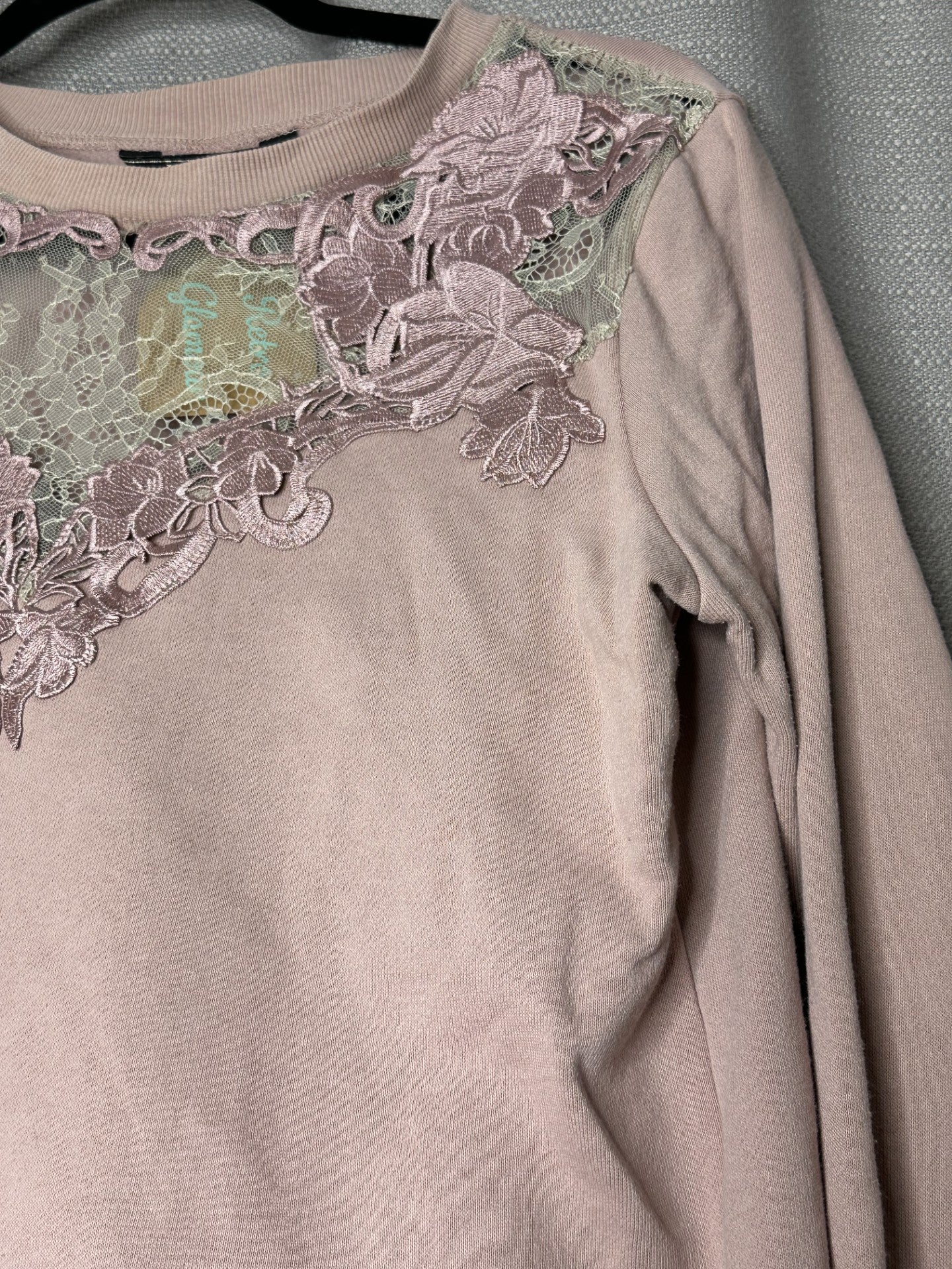 'Lipsy London' Pink Lace Jumper