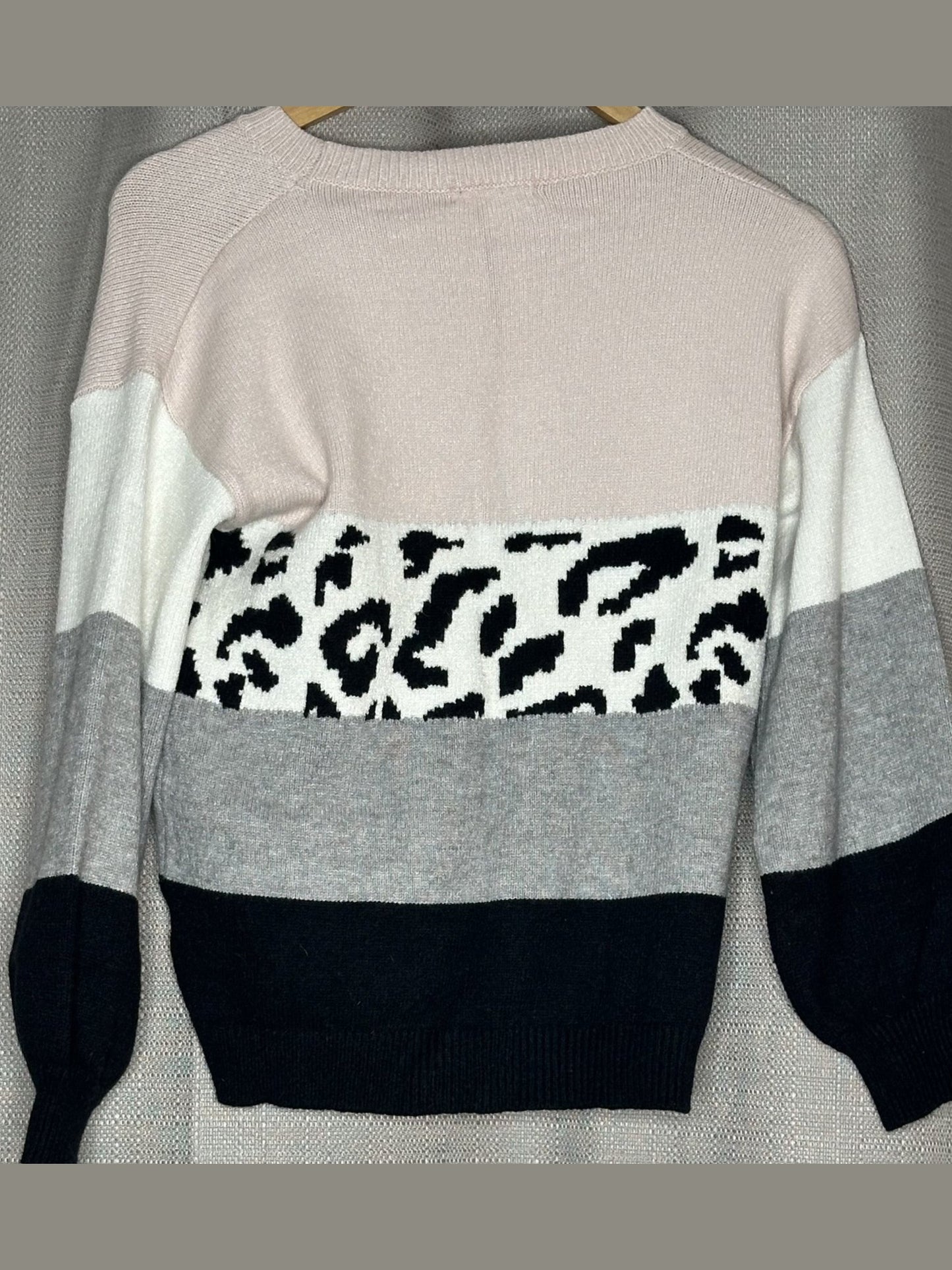 'Frankie & Co' Animal Print Knit Jumper