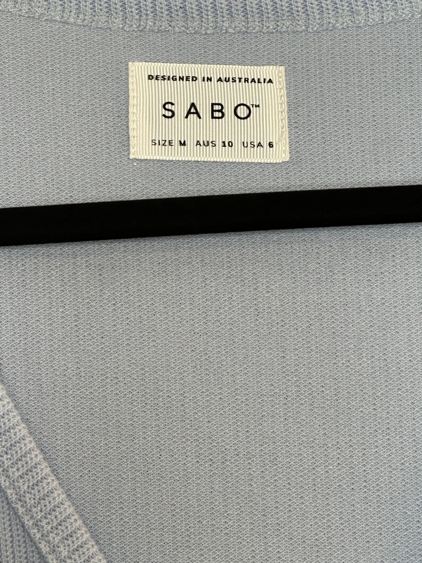 'SABO' Baby Blue Knit Tank
