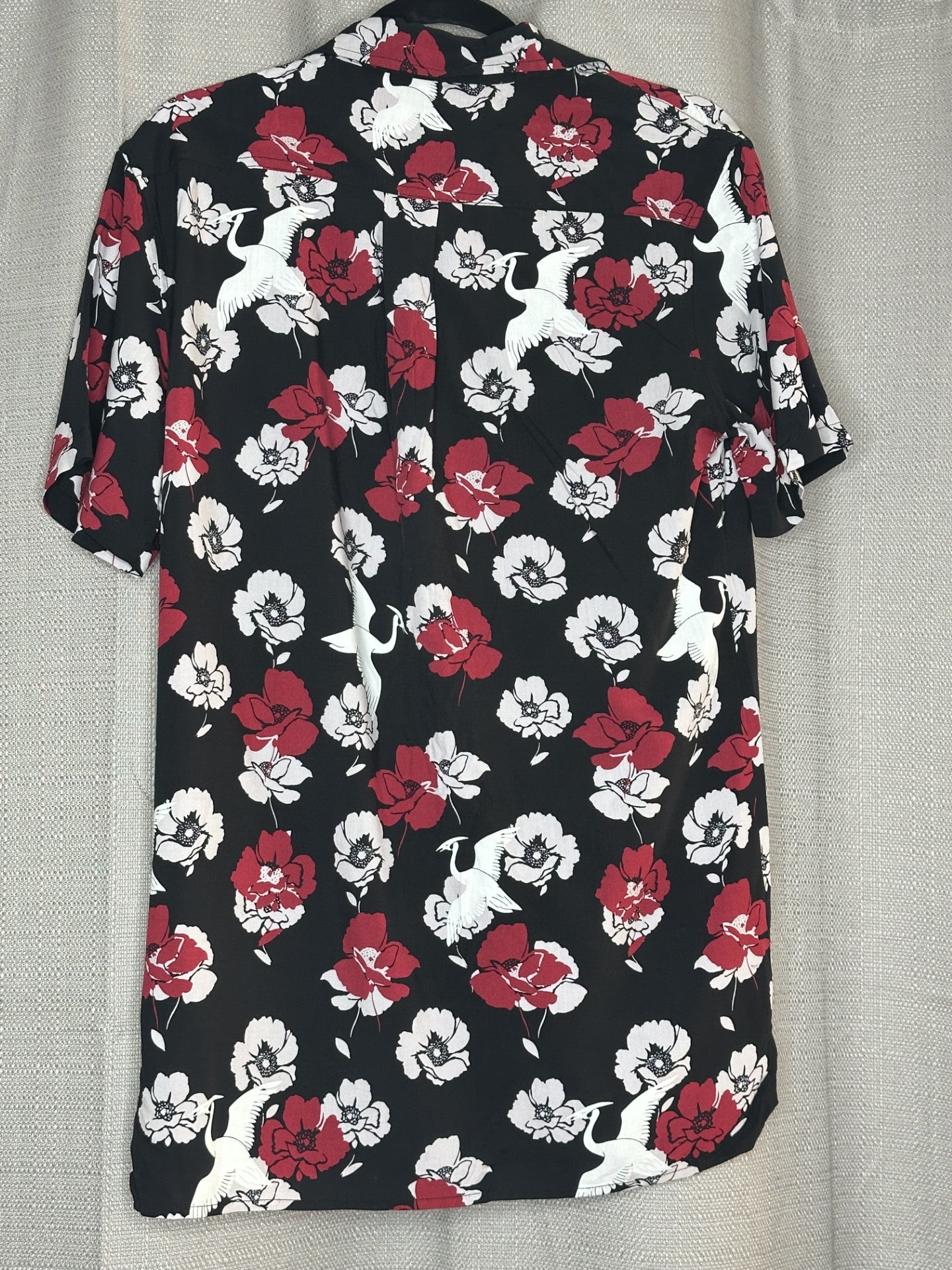 *NEW 'Zanerobe' Red & White Floral Print Button Up Shirt