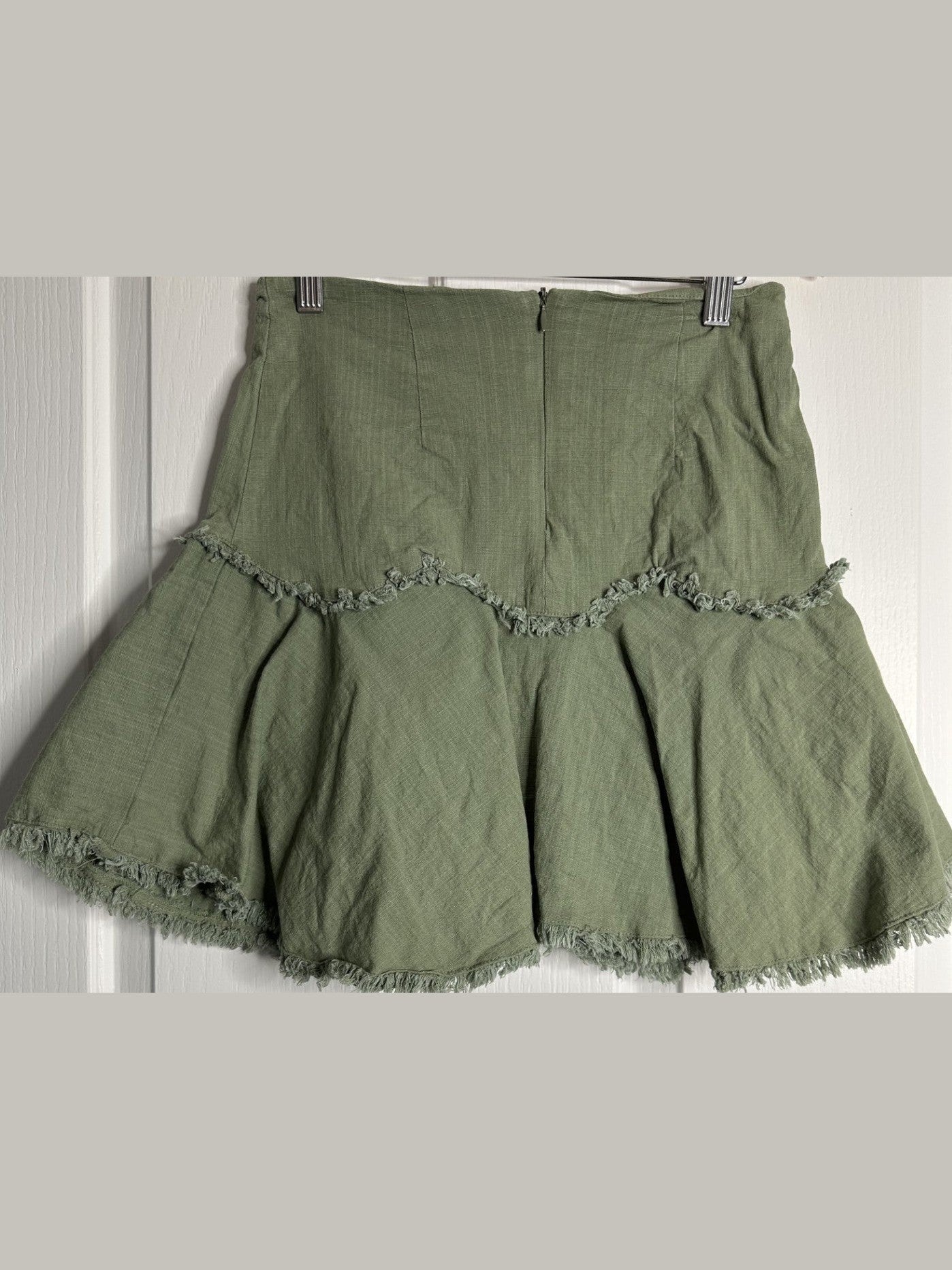 'Ally Fashion' Khaki Green Skater Skirt