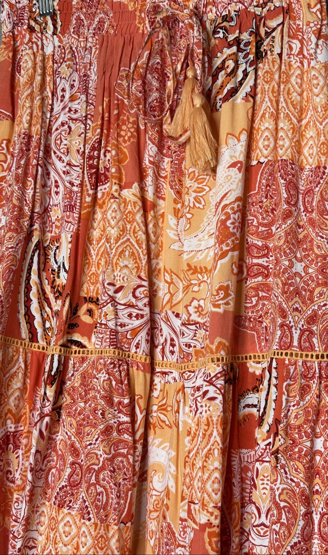 'Rockmans' Apricot Maxi Skirt